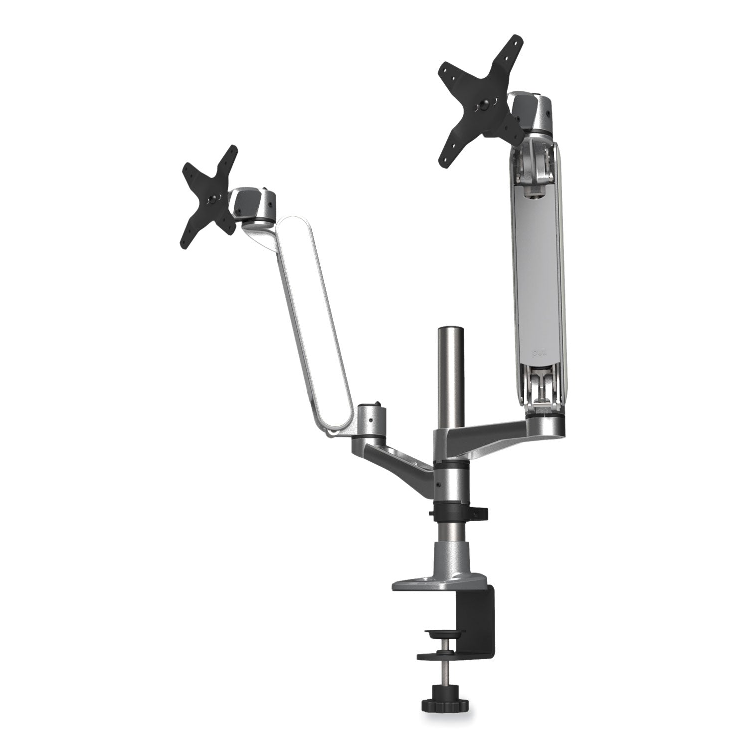multi-directional-dual-monitor-arm-for-30-monitors-360-deg-rotation-105-deg-tilt-360-deg-pan-silver-wh-supports-20-lbs_ktkma320 - 2