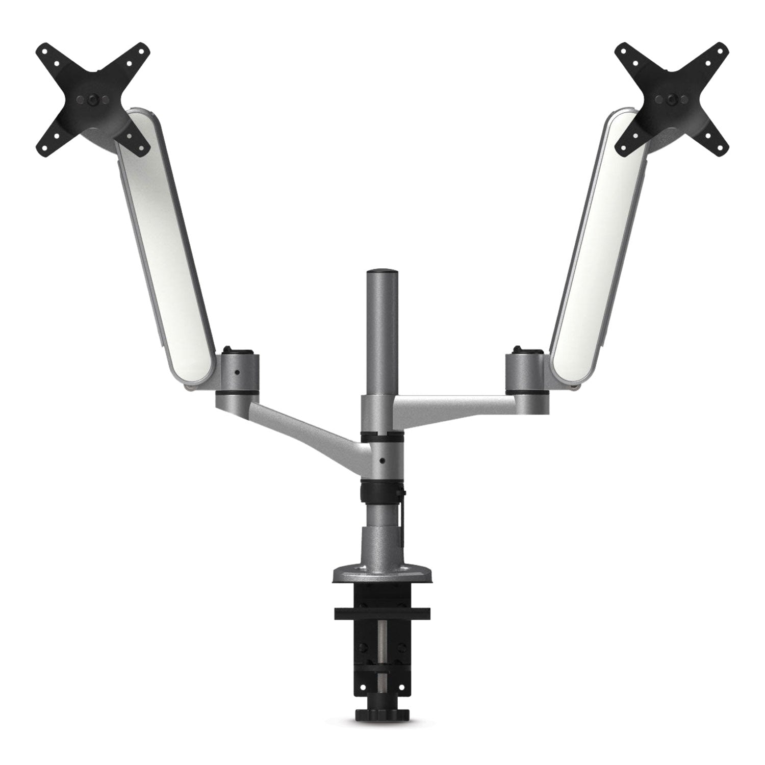 multi-directional-dual-monitor-arm-for-30-monitors-360-deg-rotation-105-deg-tilt-360-deg-pan-silver-wh-supports-20-lbs_ktkma320 - 1