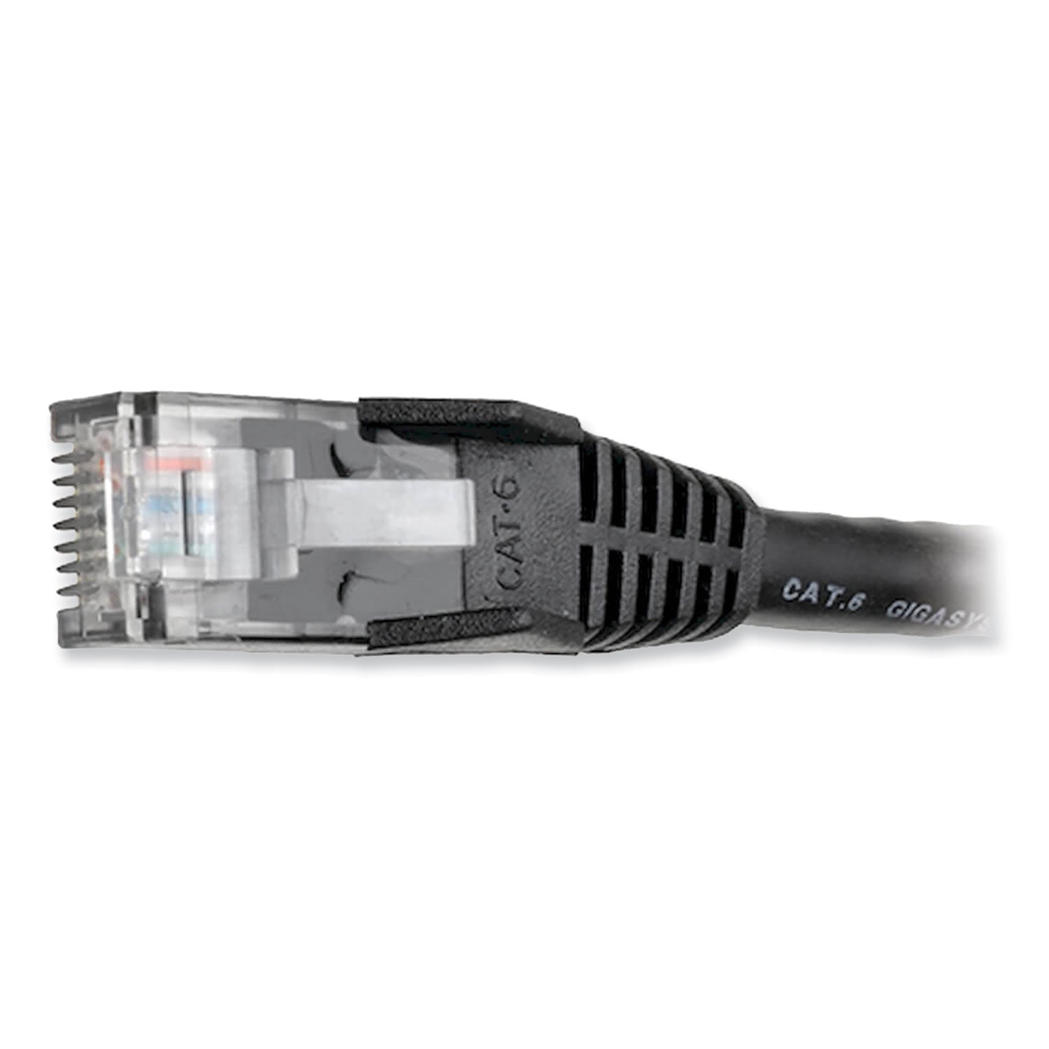 CAT6 Gigabit Snagless Molded Patch Cable, 7 ft, Black -
