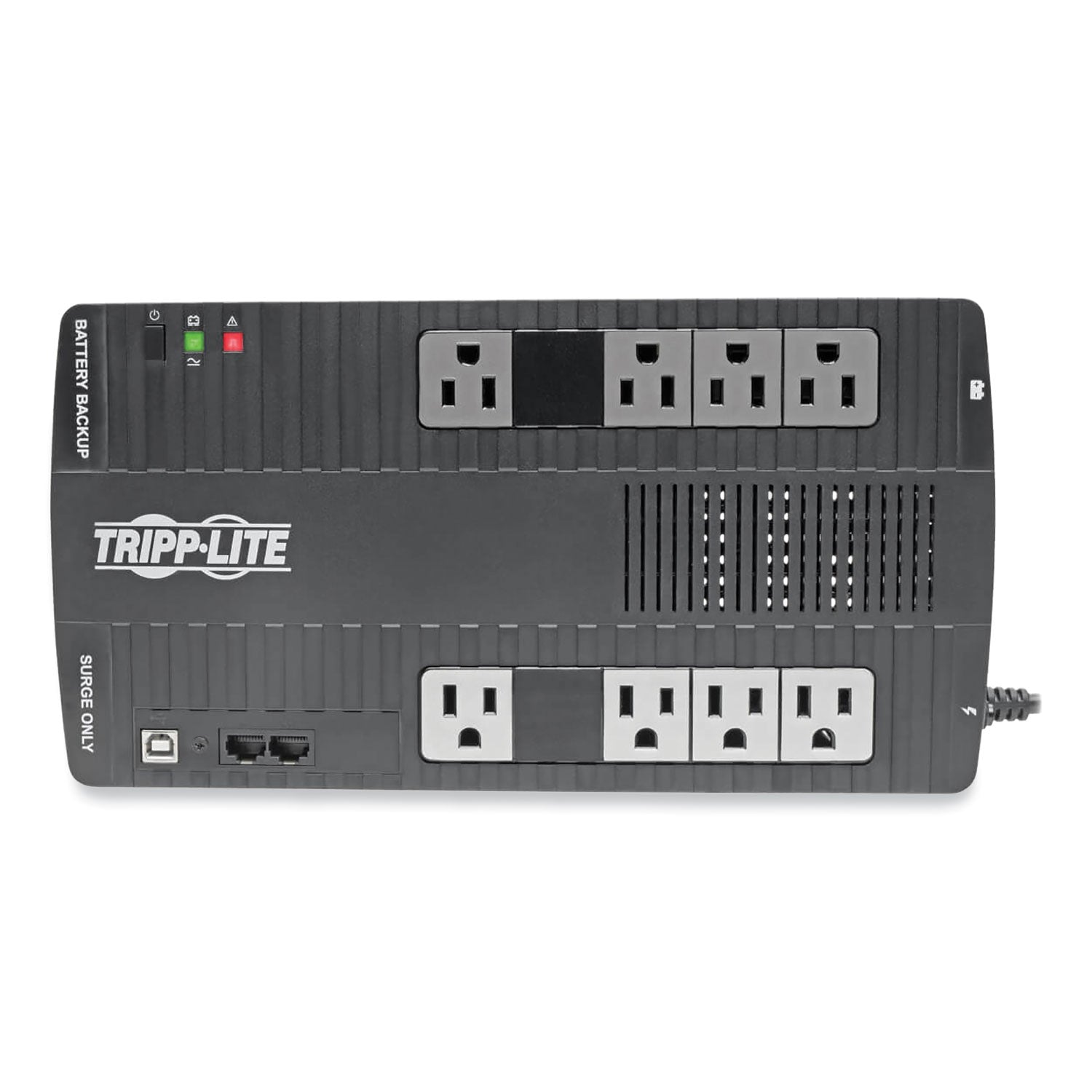 AVR Series Ultra-Compact Line-Interactive UPS, 8 Outlets, 550 VA, 420 J -