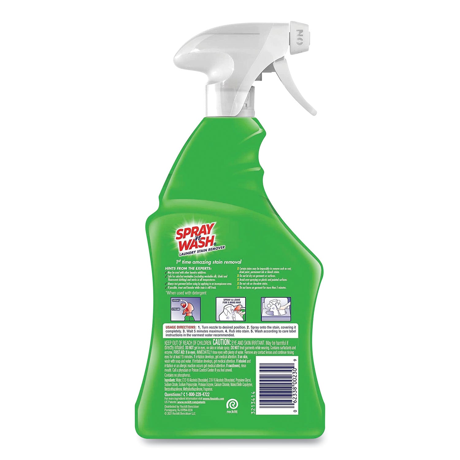 Stain Remover, 22 oz Spray Bottle, 12/Carton -