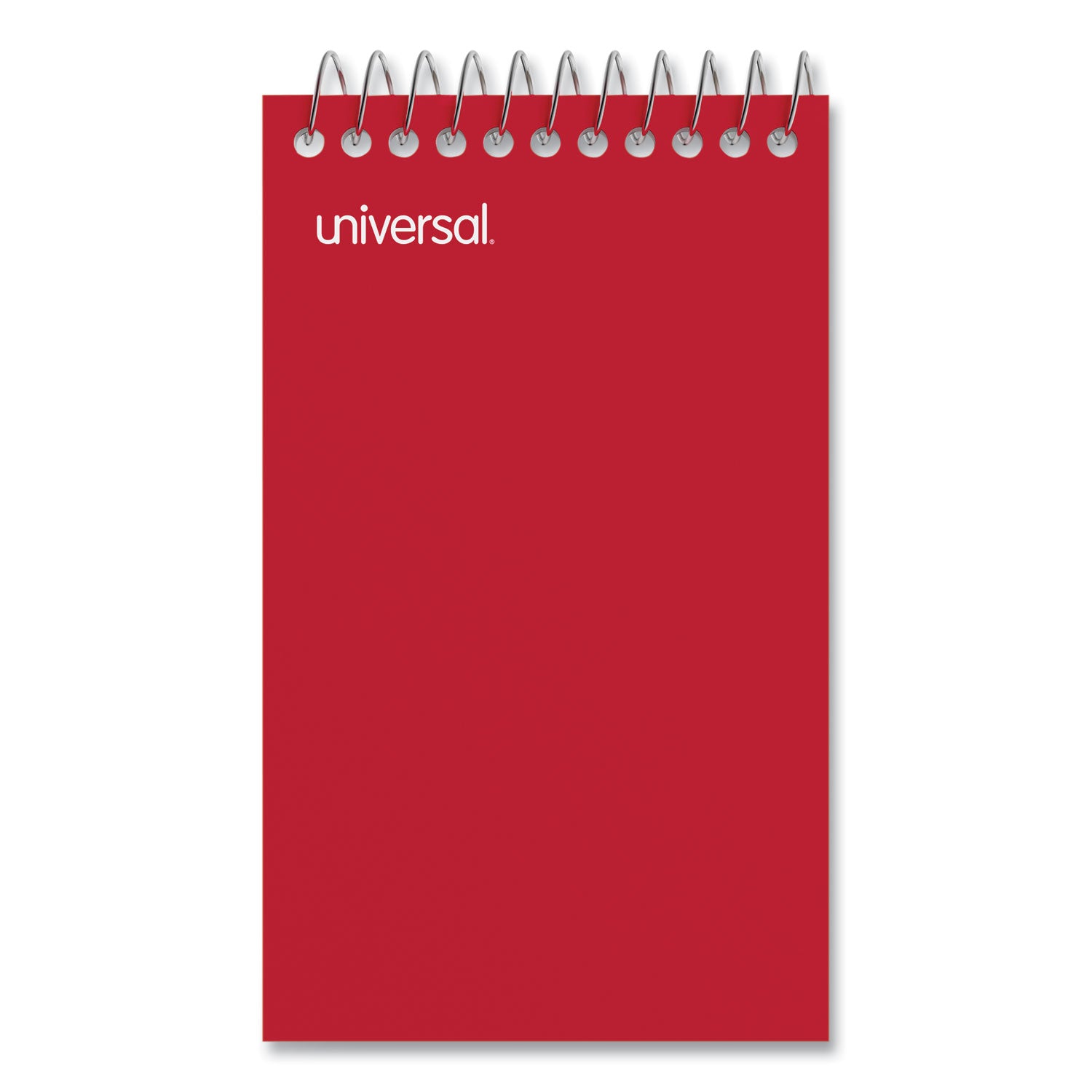 Wirebound Memo Pad with Coil-Lock Wire Binding, Narrow Rule, Orange Cover, 50 White 3 x 5 Sheets, 12/Pack -