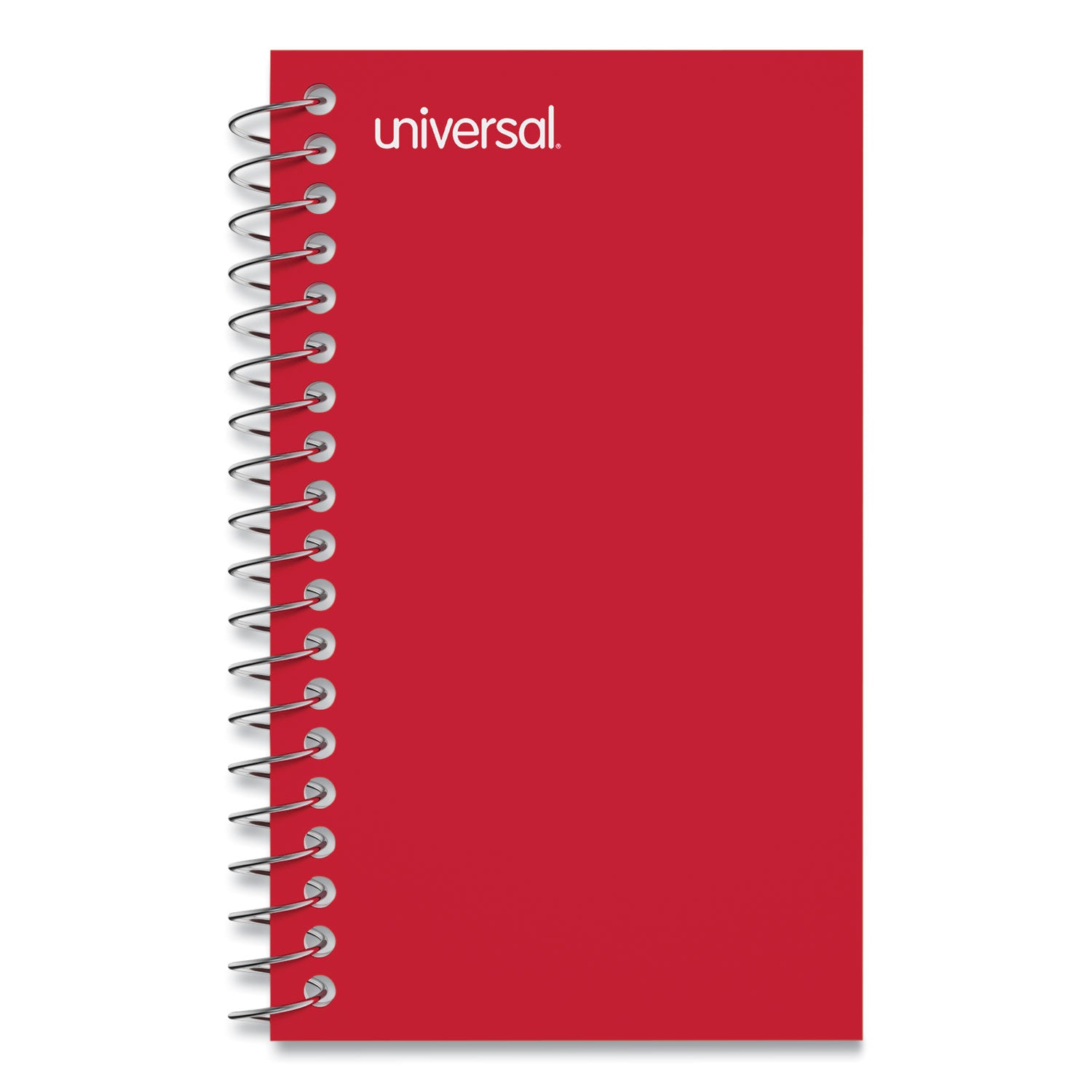 Wirebound Memo Book, Narrow Rule, Red Cover, (50) 5 x 3 Sheets, 12/Pack -