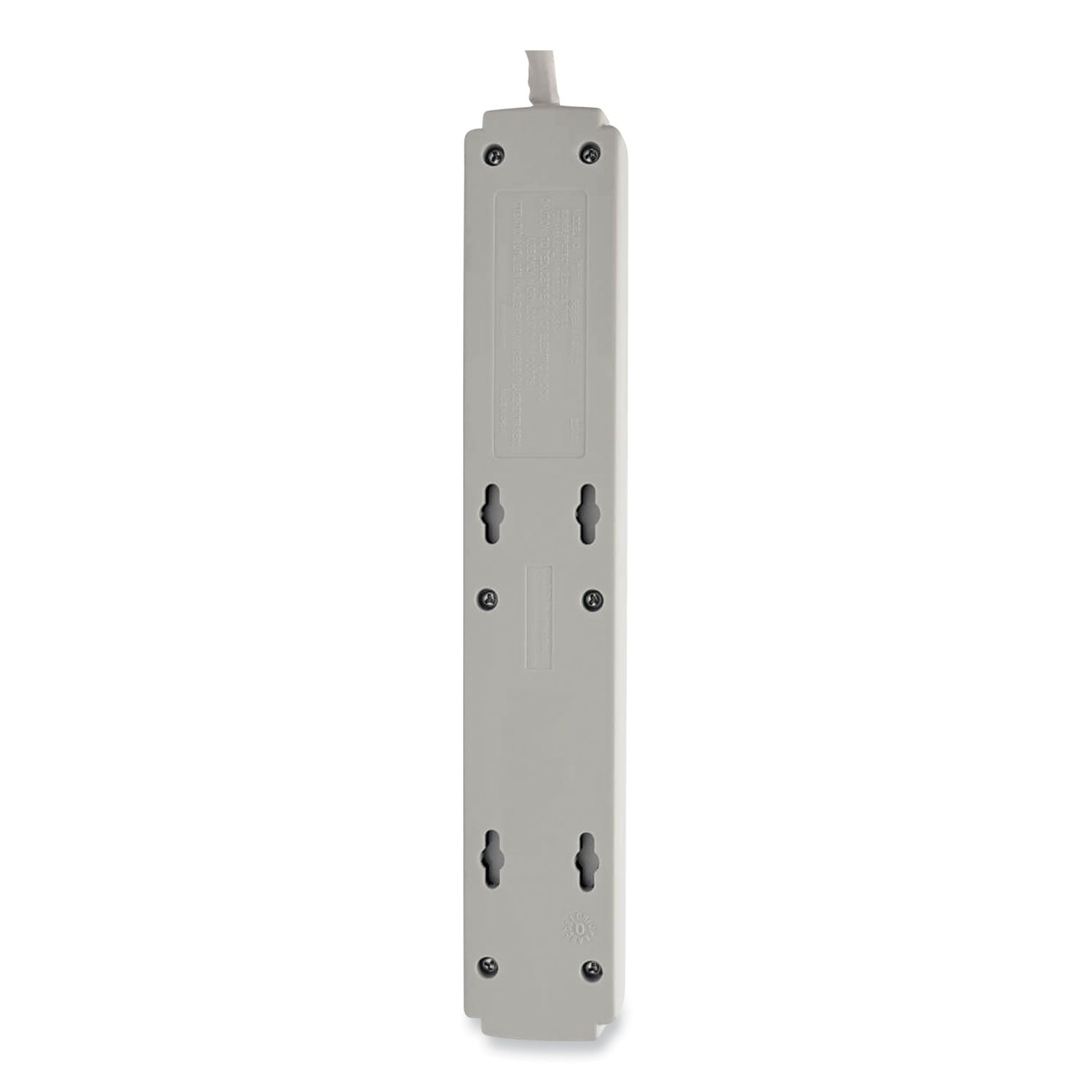 Protect It! Surge Protector, 6 AC Outlets, 4 ft Cord, 790 J, Light Gray -