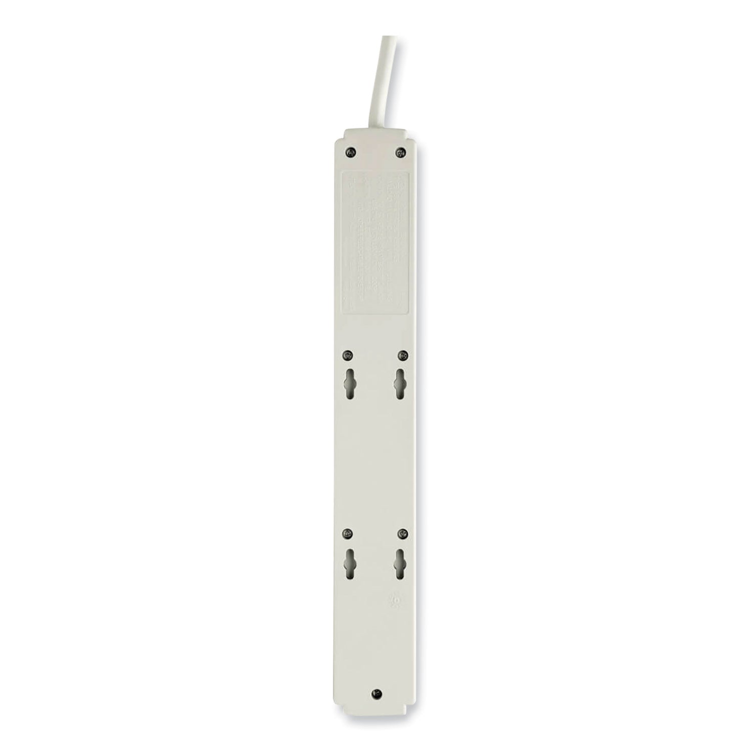 Protect It! Surge Protector, 6 AC Outlets/2 USB Ports, 6 ft Cord, 990 J, Cool Gray -