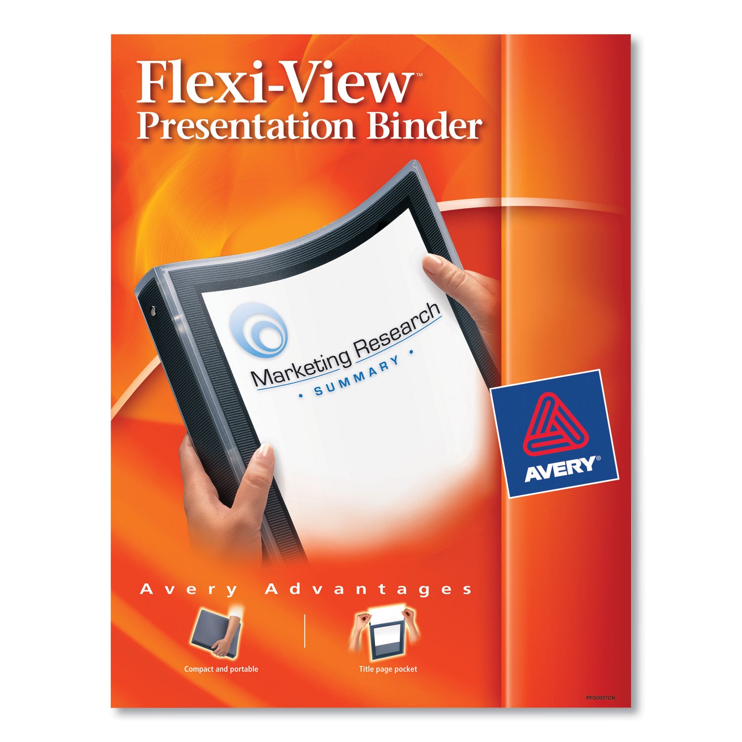 Flexi-View Binder with Round Rings, 3 Rings, 0.5" Capacity, 11 x 8.5, Black -
