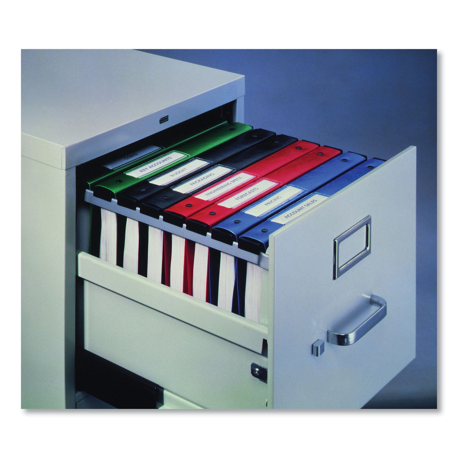 Hanging Storage Flexible Non-View Binder with Round Rings, 3 Rings, 1" Capacity, 11 x 8.5, Black -