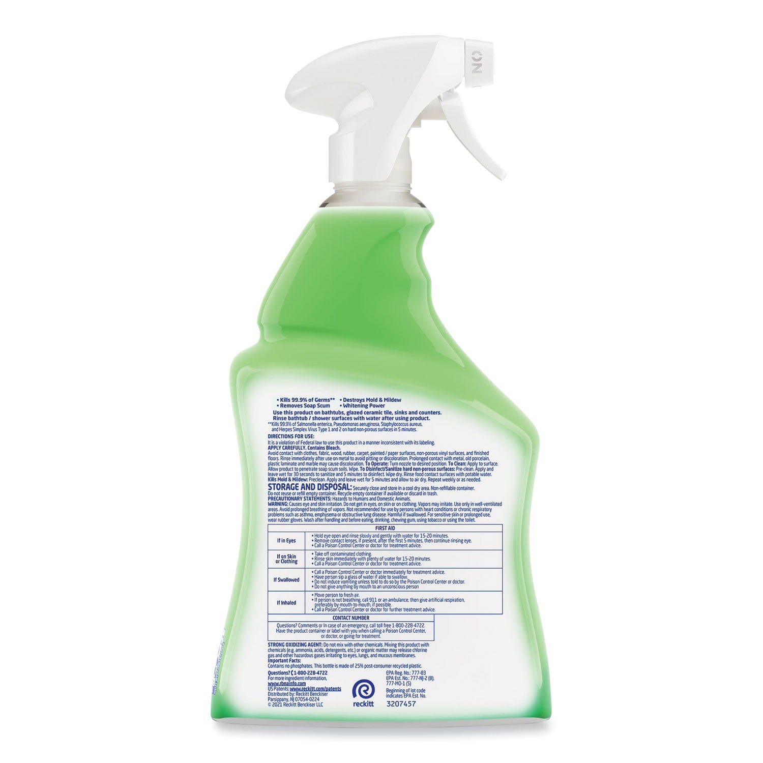 Multi-Purpose Cleaner with Bleach, 32 oz Spray Bottle -