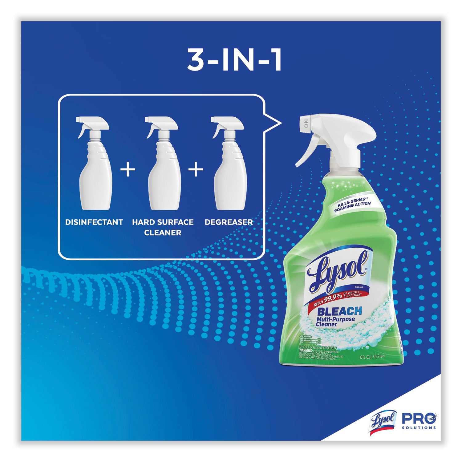 Multi-Purpose Cleaner with Bleach, 32 oz Spray Bottle -