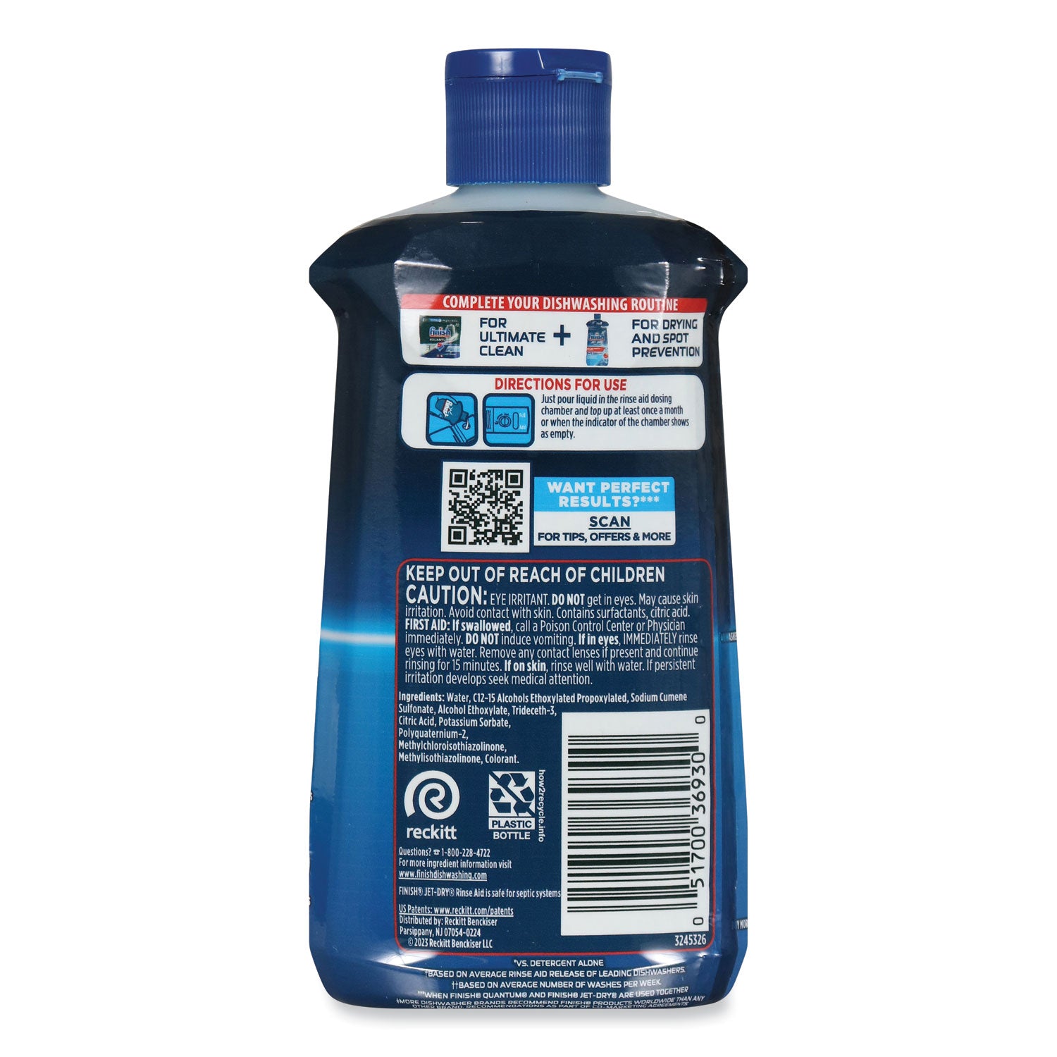 Jet-Dry Rinse Agent, 8.45 oz Bottle -