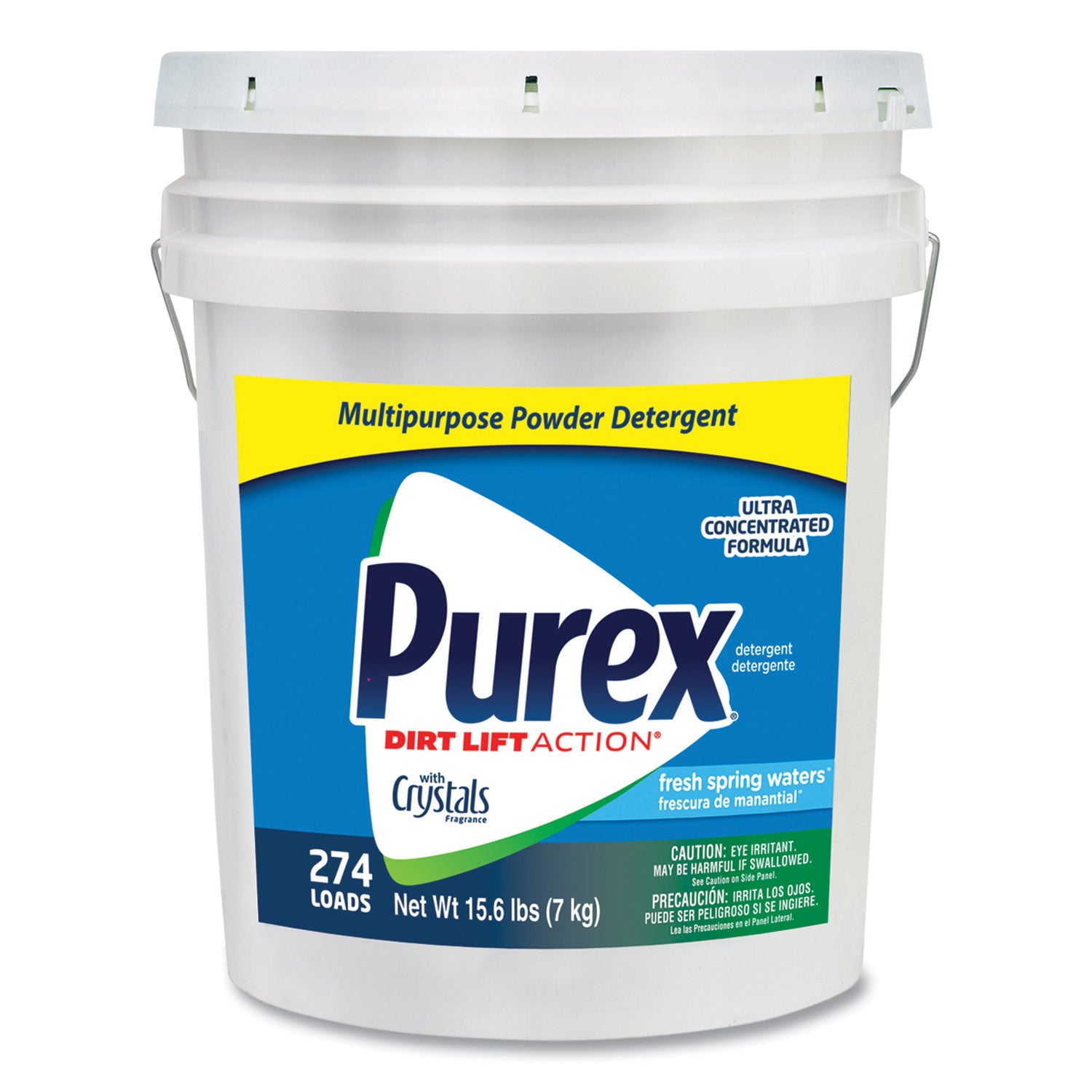 Dry Detergent, Fresh Spring Waters, Powder, 15.6 lb. Pail g Waters -