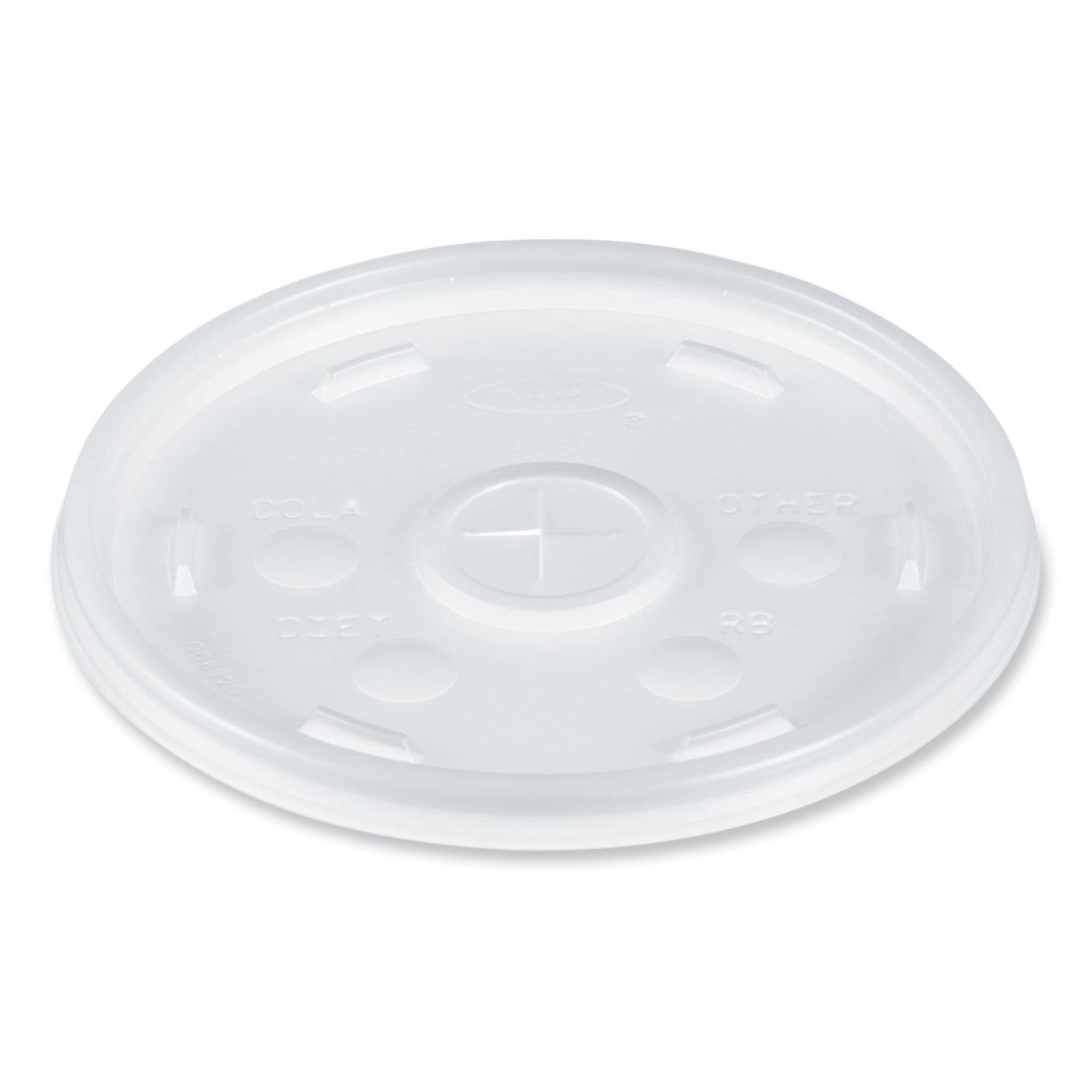 Cold Cup Lids, Fits 8 to 32 oz Cups/Containers, Translucent, 100/Sleeve, 10 Sleeves/Carton -