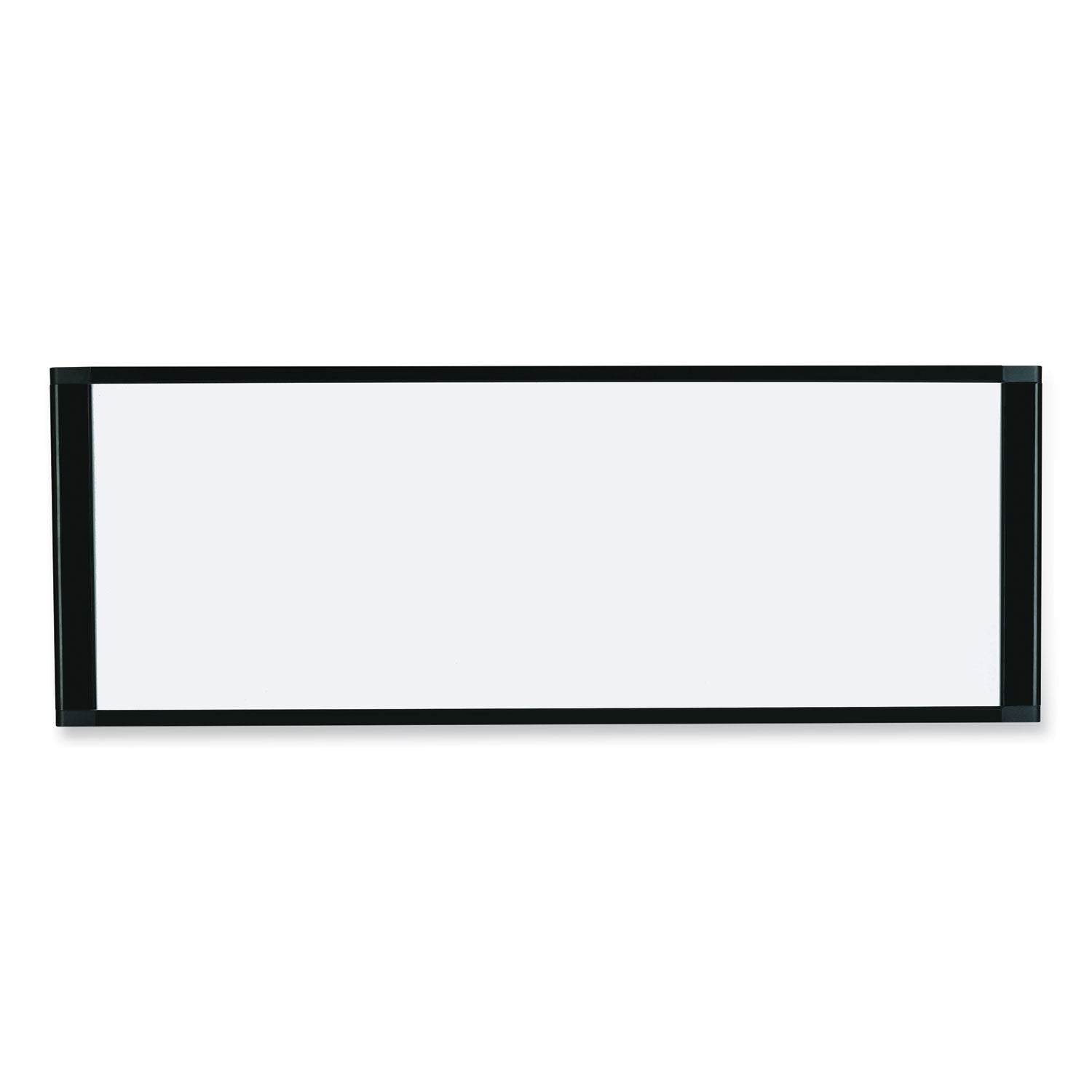 Cubicle Workstation Dry Erase Board, 36 x 18, White Surface, Black Aluminum Frame -