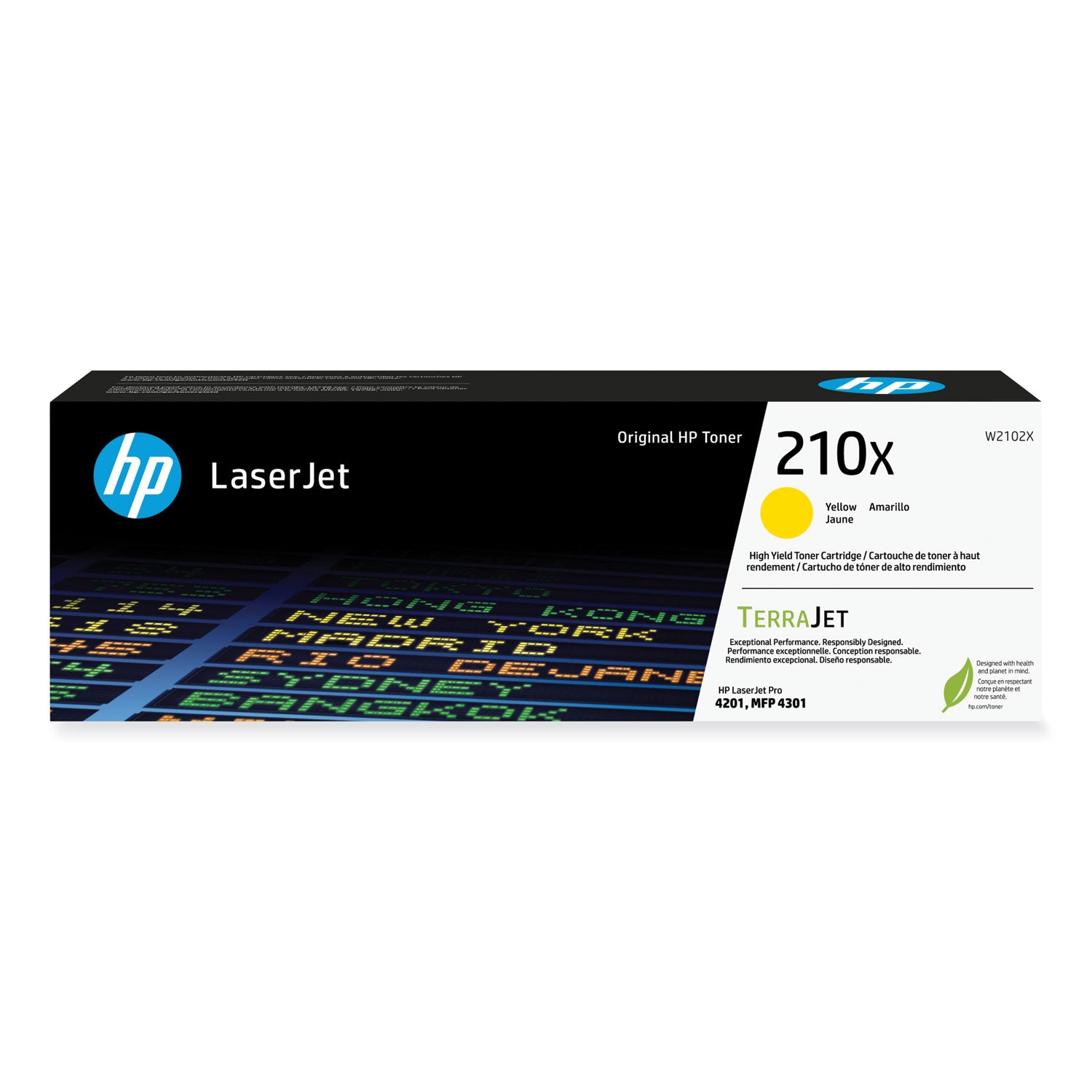 HP 210X Original High Yield Laser Toner Cartridge - Yellow Pack - 1
