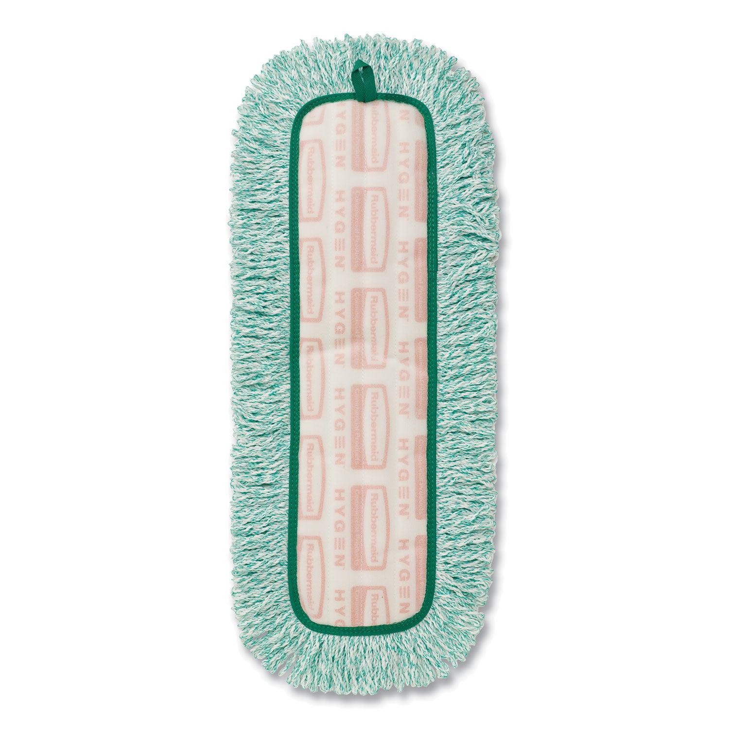 Dust Pad with Fringe, Microfiber, 18" Long, Green, 6/Carton -
