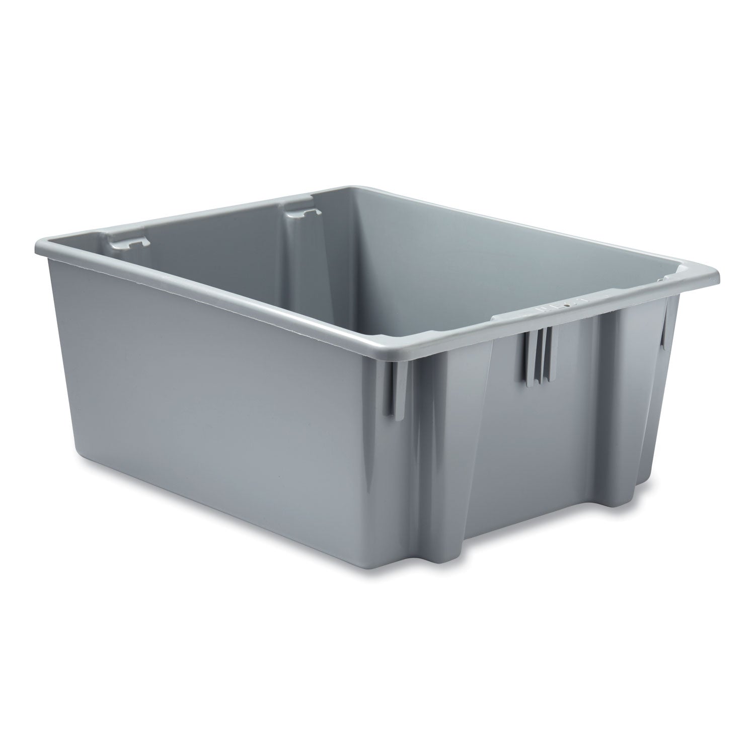 Palletote Box, 19 gal, 23.5" x 19.5" x 10", Gray -