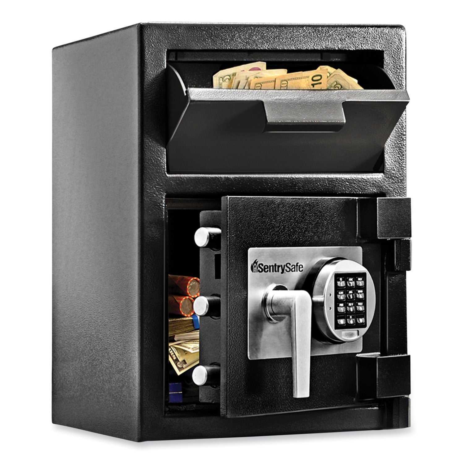 Digital Depository Safe, Large, 0.94 cu ft, 14w x 15.6d x 20h, Black -