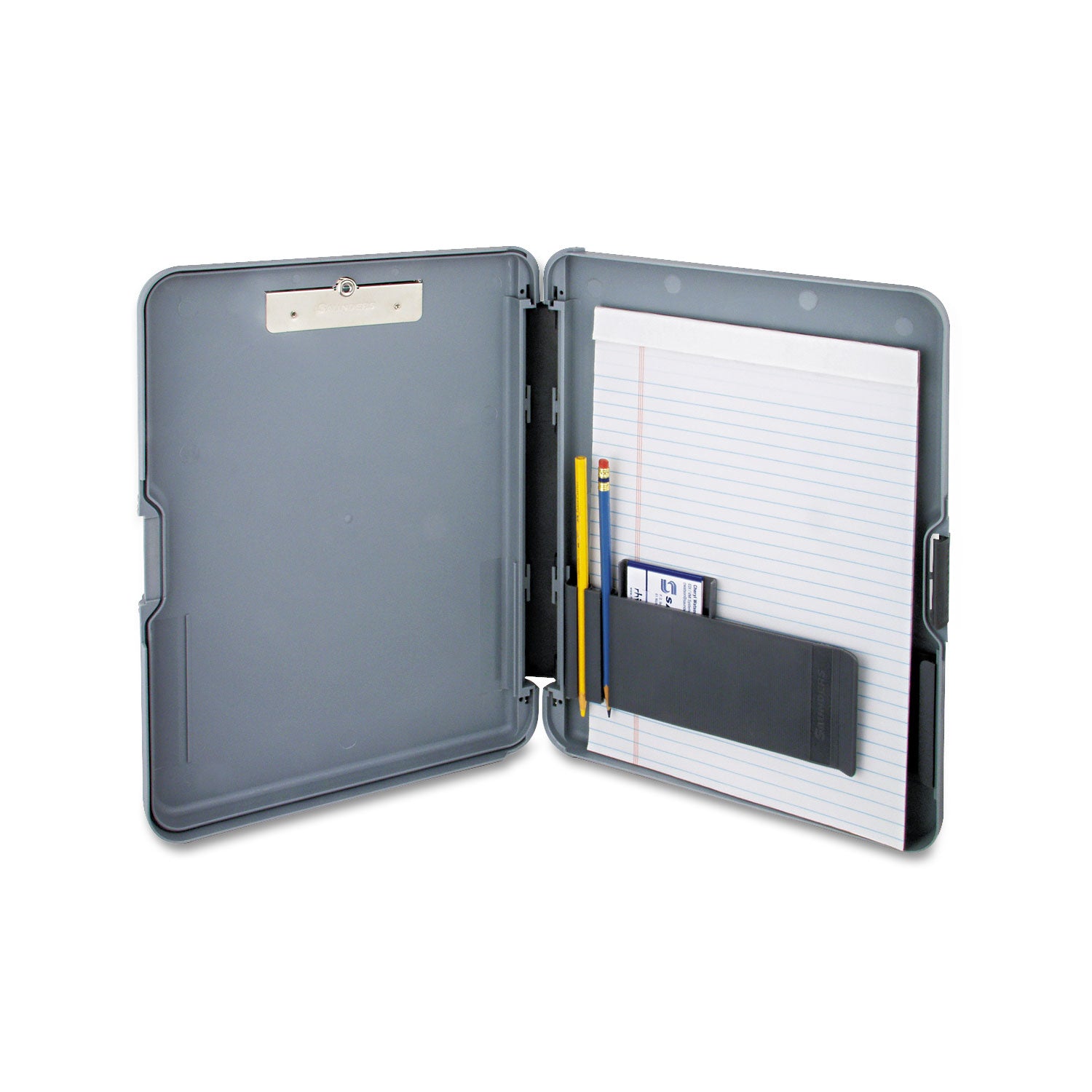 WorkMate Storage Clipboard, 0.5" Clip Capacity, Holds 8.5 x 11 Sheets, Charcoal/Gray -