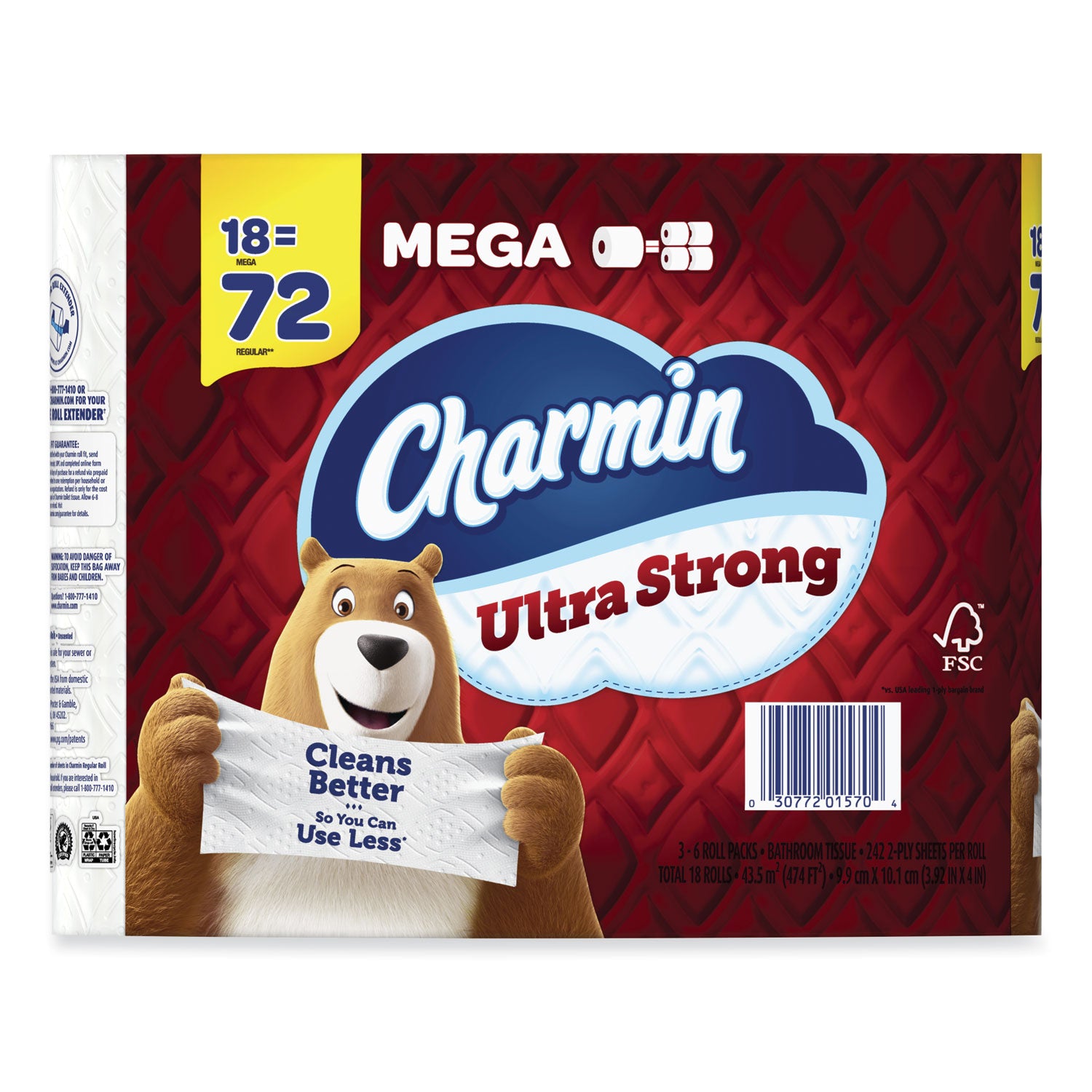 ultra-strong-bathroom-tissue-septic-safe-2-ply-white-242-sheet-roll-18-pack_pgc08823 - 2