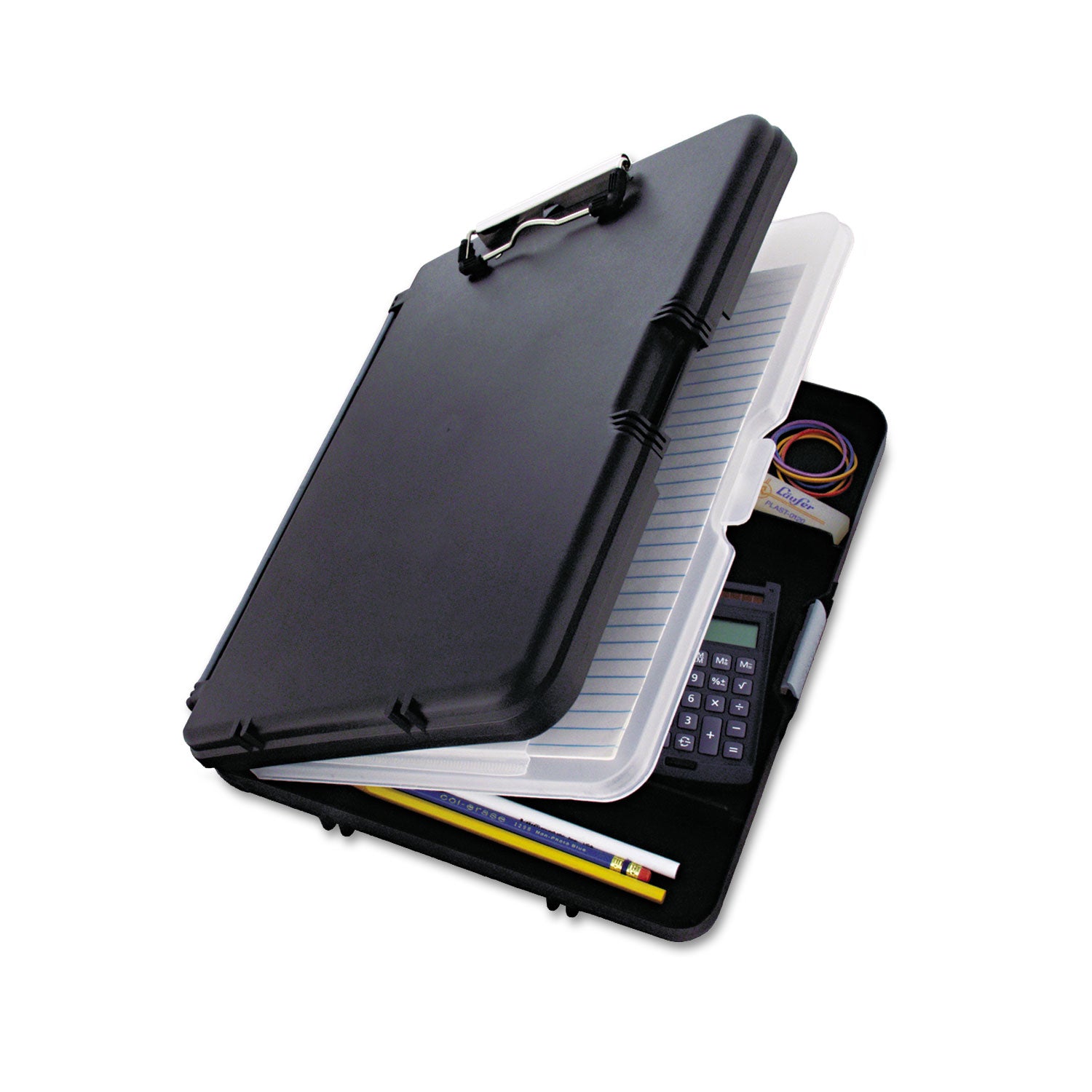 WorkMate II Storage Clipboard, 0.5" Clip Capacity, Holds 8.5 x 11 Sheets, Black/Charcoal -