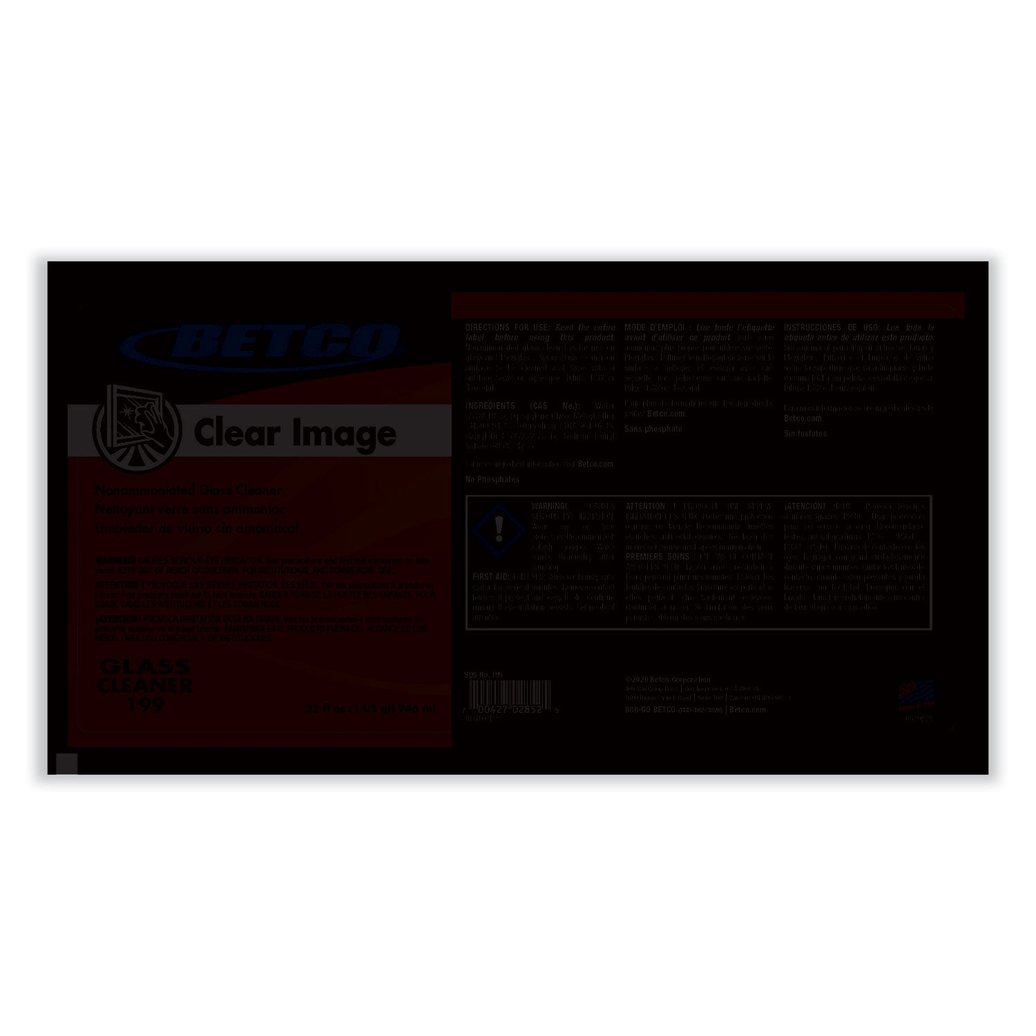 clear-image-glass-and-surface-cleaner-rain-fresh-scent-32-oz-bottle-6-carton_bet1997000 - 2