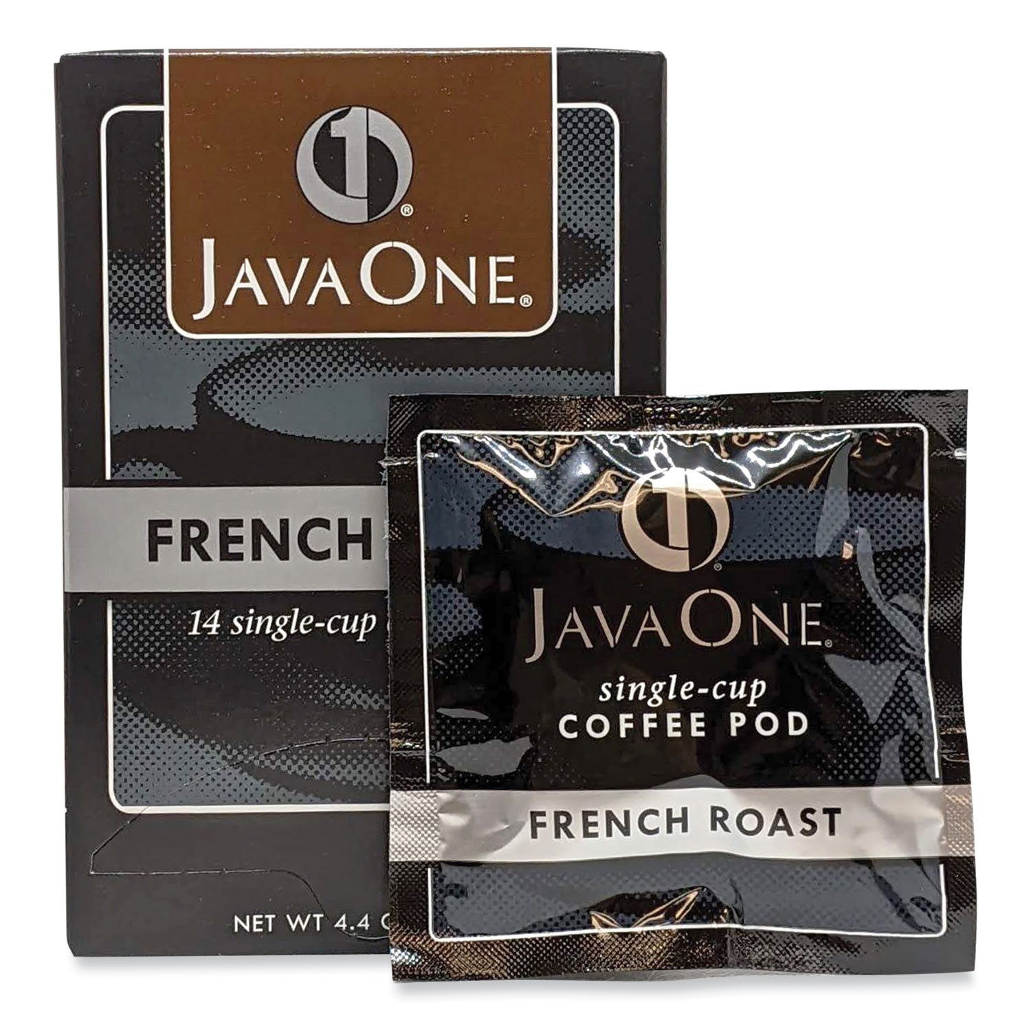 Coffee Pods, French Roast, Single Cup, 14/Box -