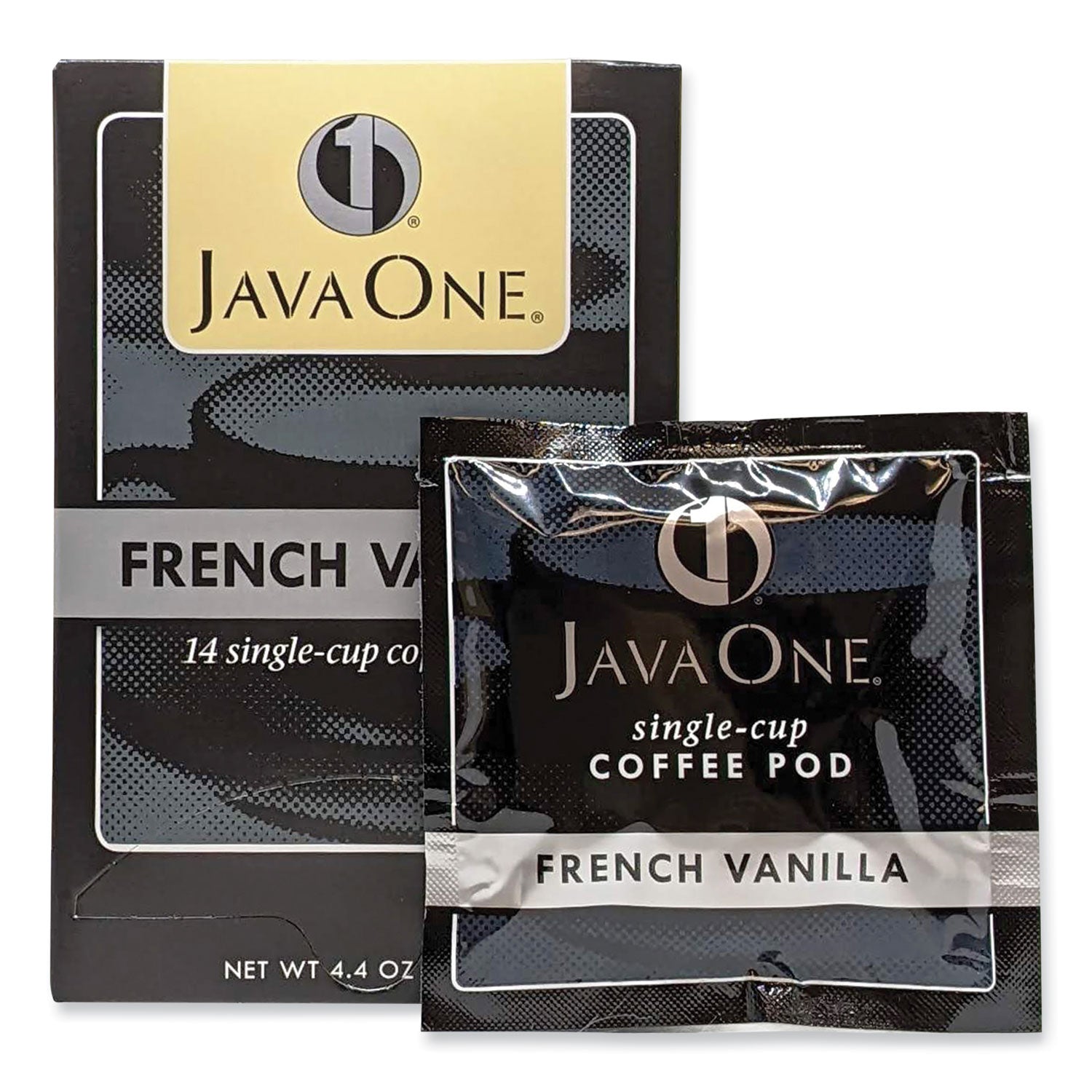 Coffee Pods, French Vanilla, Single Cup, 14/Box -