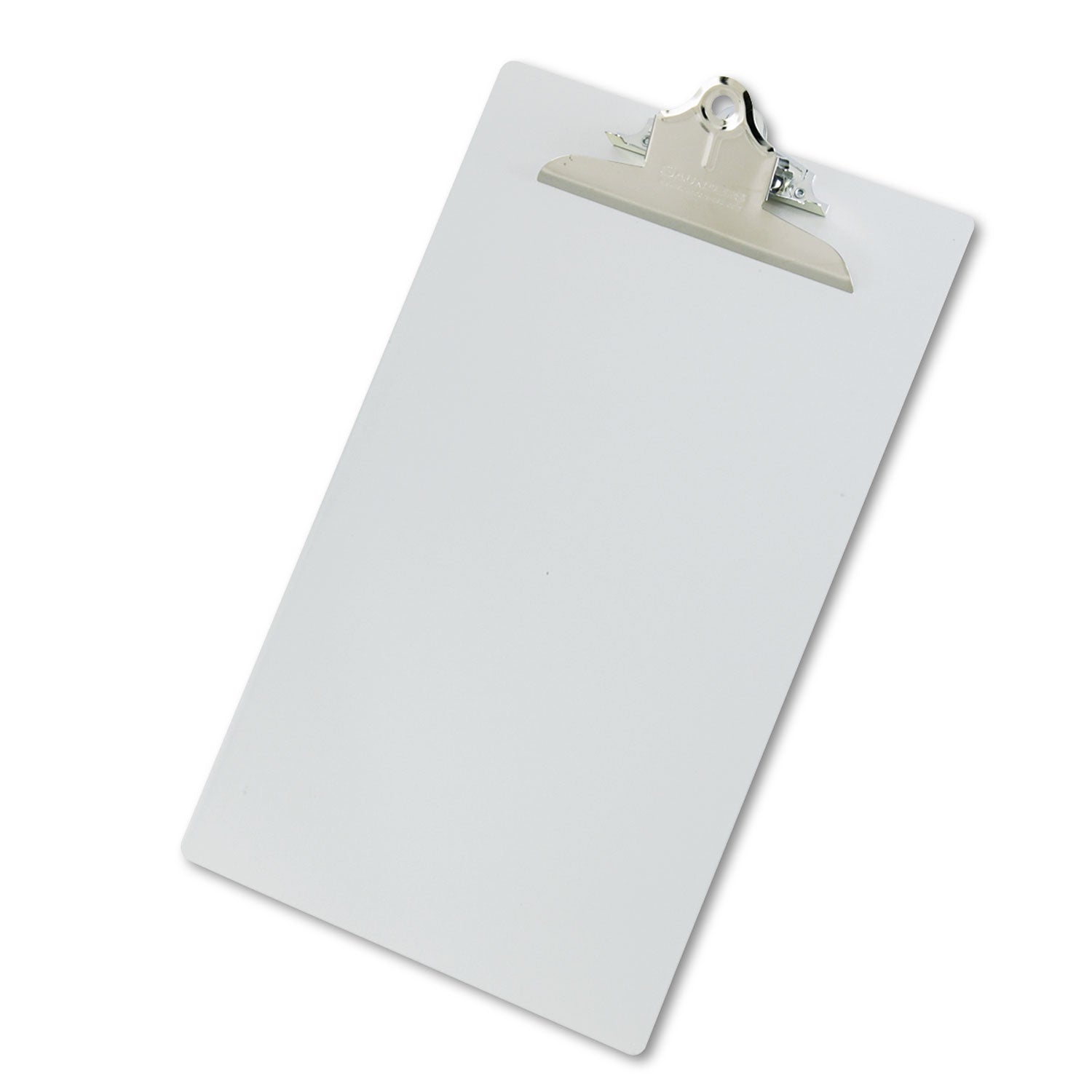 Recycled Aluminum Clipboard with High-Capacity Clip, 1" Clip Capacity, Holds 8.5 x 14 Sheets, Silver -
