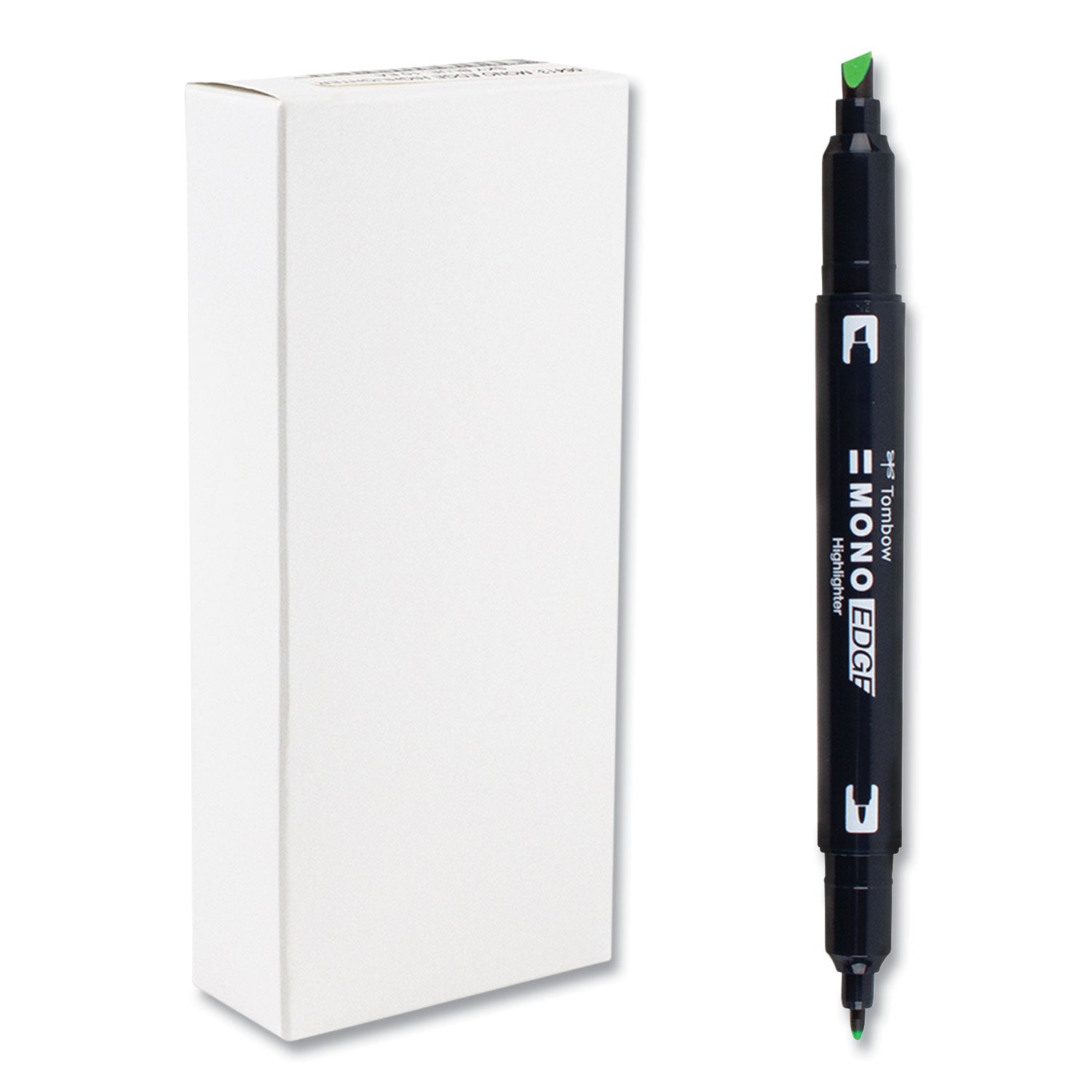 highlighters-yellow-green-ink-bullet-chisel-tip-yellow-green-barrel-10-box_tom56415 - 1