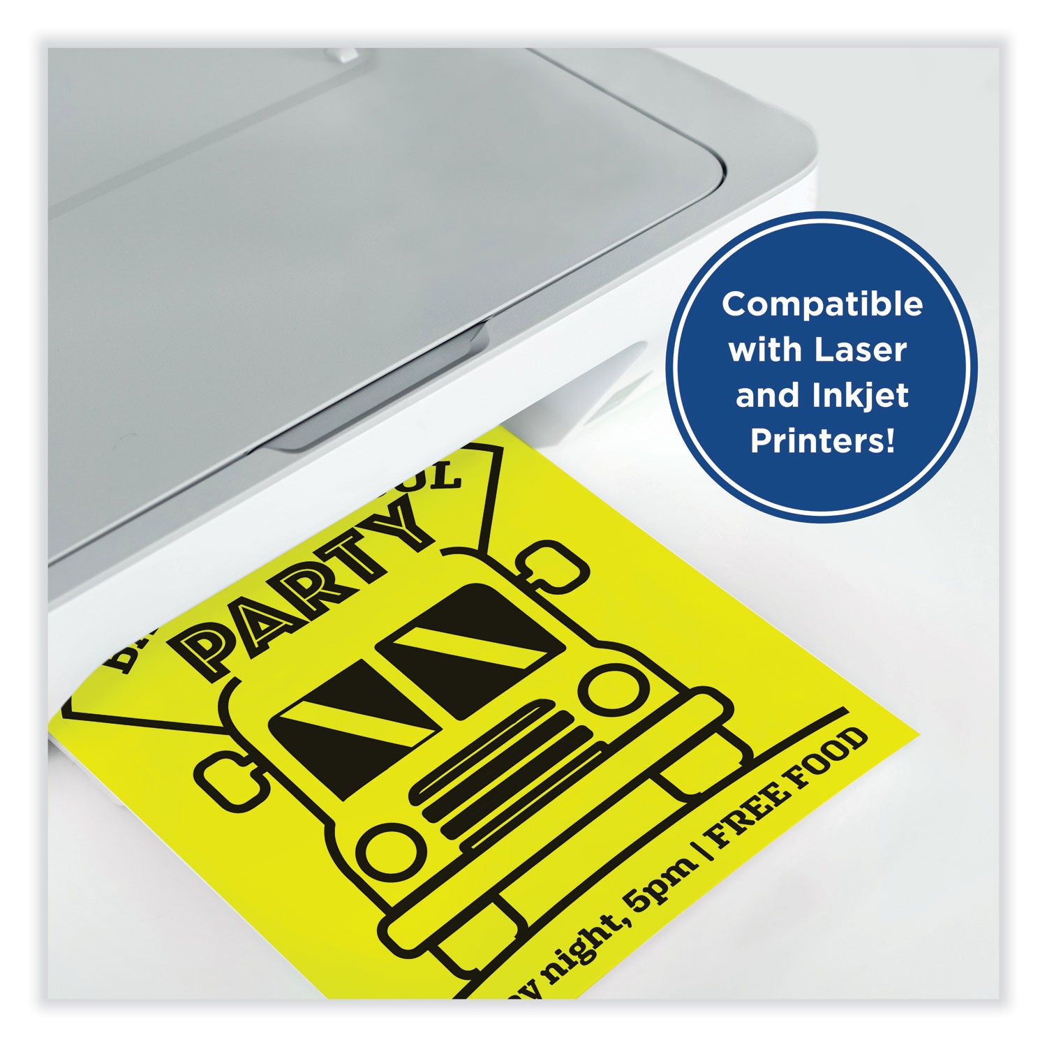color-cardstock-65-lb-cover-weight-85-x-11-lemon-yellow-250-ream_prb00113 - 2