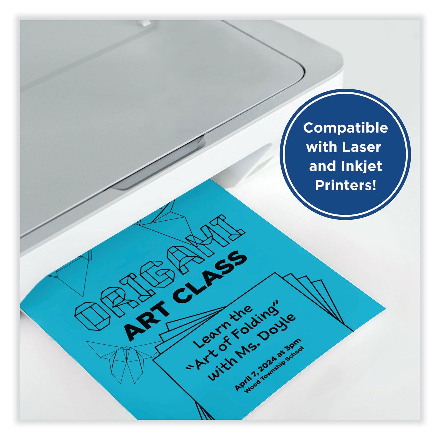 color-cardstock-65-lb-cover-weight-85-x-11-blue-250-ream_prb00114 - 2