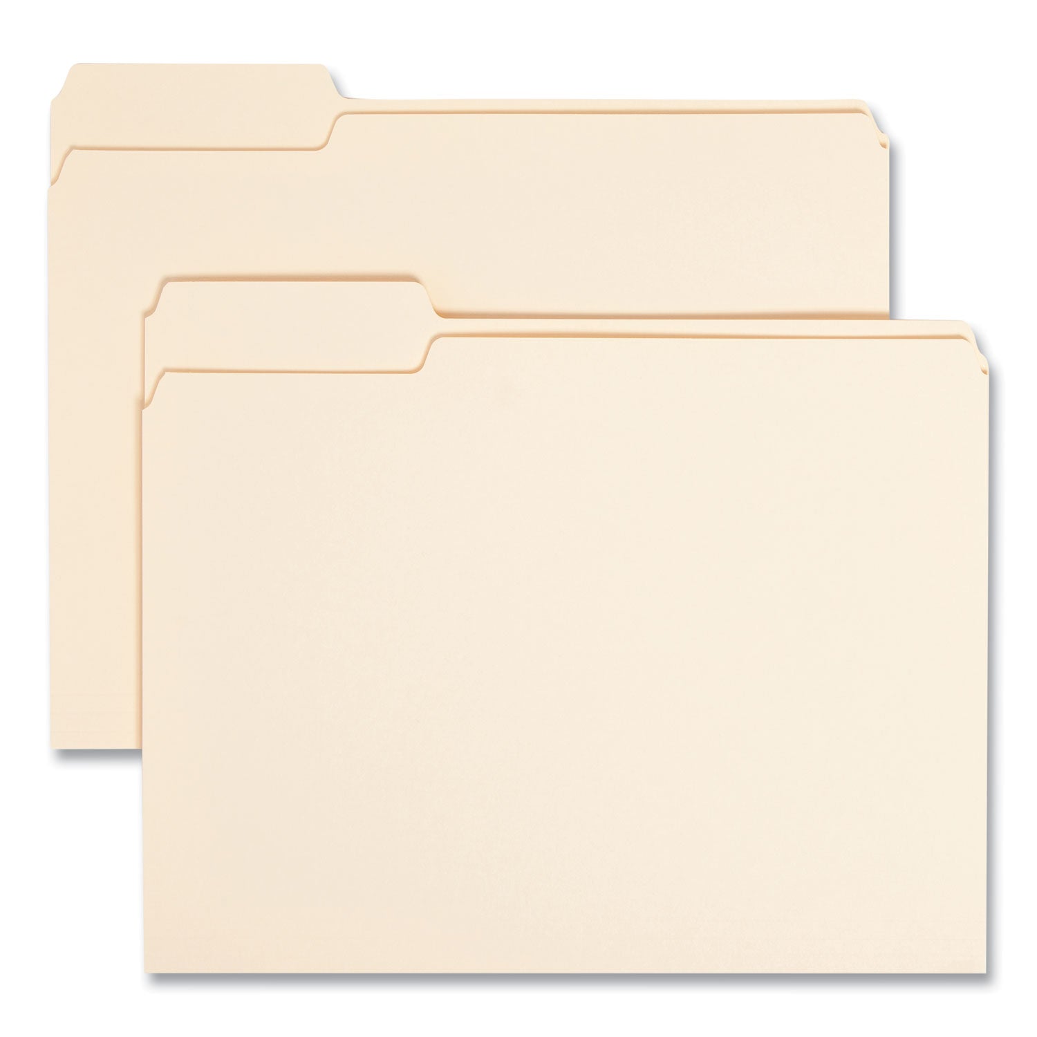 Manila File Folders, 1/3-Cut Tabs: Left Position, Letter Size, 0.75" Expansion, Manila, 100/Box -