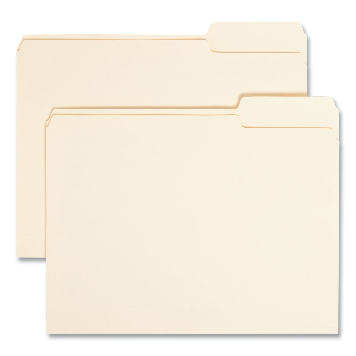 Manila File Folders, 1/3-Cut Tabs: Right Position, Letter Size, 0.75" Expansion, Manila, 100/Box -