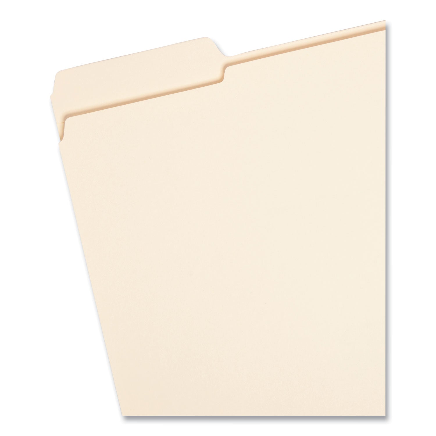 Reinforced Tab Manila File Folders, 1/3-Cut Tabs: Left Position, Letter Size, 0.75" Expansion, 11-pt Manila, 100/Box -