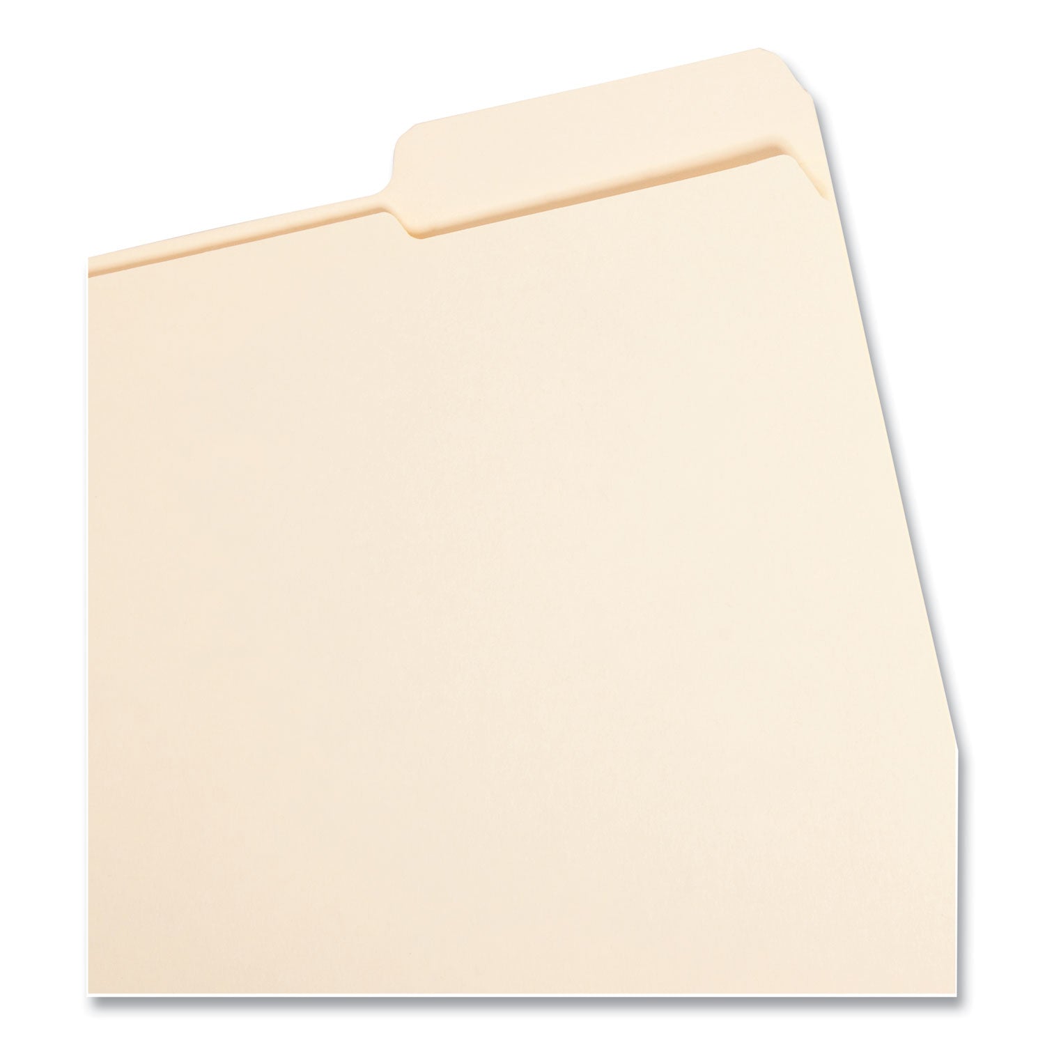 Reinforced Tab Manila File Folders, 1/3-Cut Tabs: Right Position, Letter Size, 0.75" Expansion, 11-pt Manila, 100/Box -