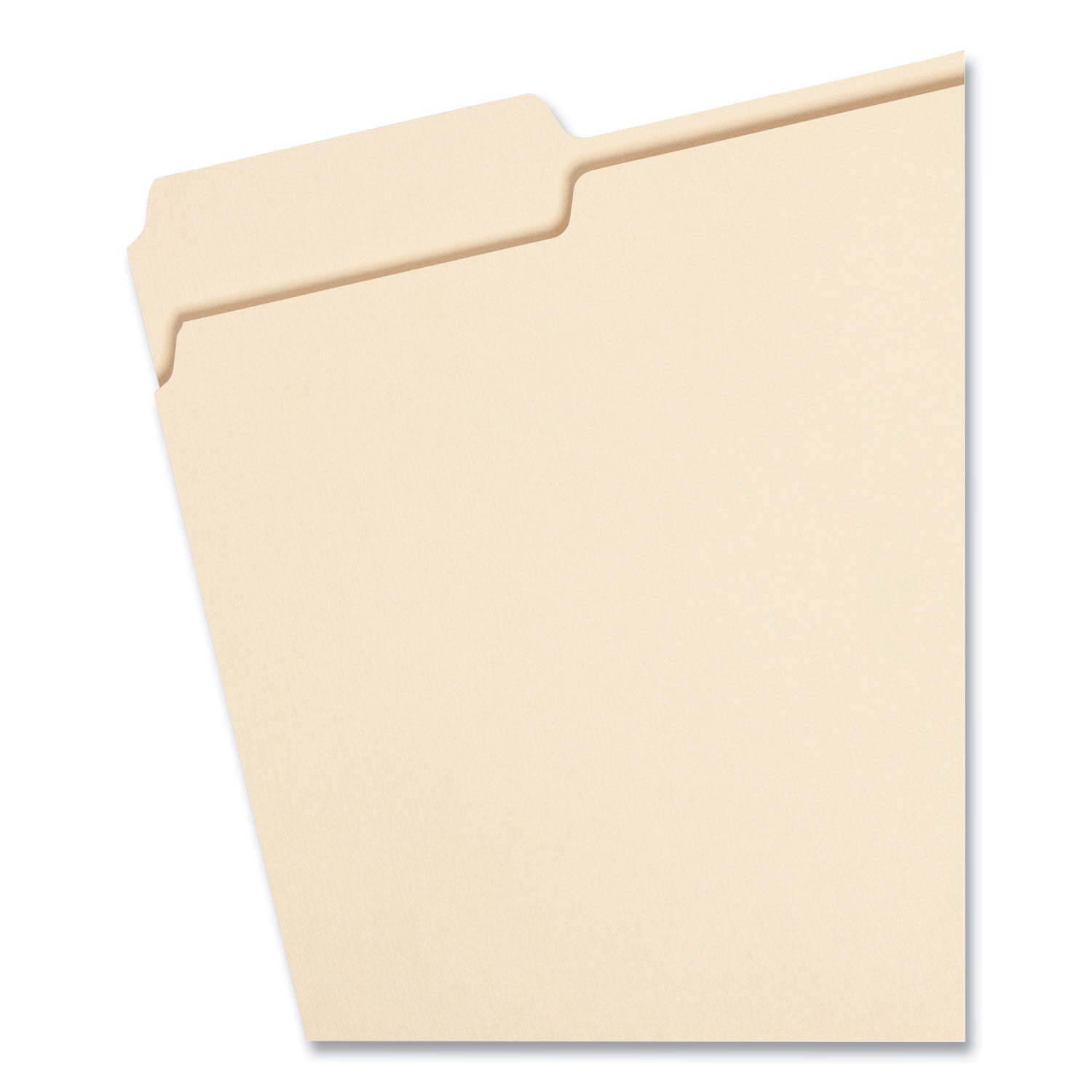 100% Recycled Manila Top Tab File Folders, 1/3-Cut Tabs: Assorted, Letter Size, 0.75" Expansion, Manila, 100/Box -