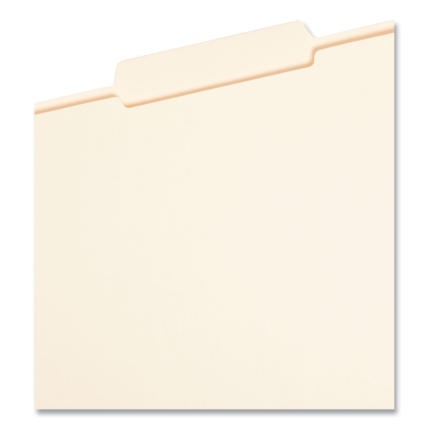Reinforced Guide Height File Folders, 2/5-Cut Tabs: Right of Center Position, Letter Size, 0.75" Expansion, Manila, 100/Box -