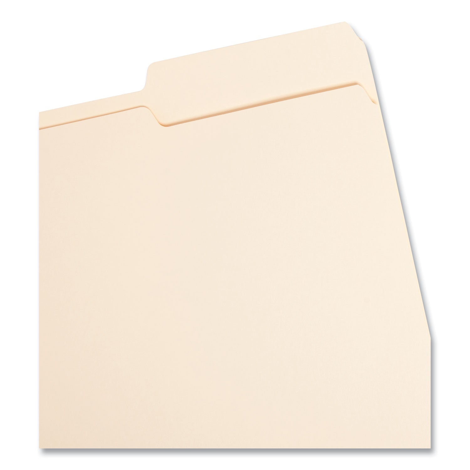Manila Guide Height Systems File Folders, 2/5-Cut Tabs: Right of Center, Letter Size, 0.75" Expansion, Manila, 100/Box -