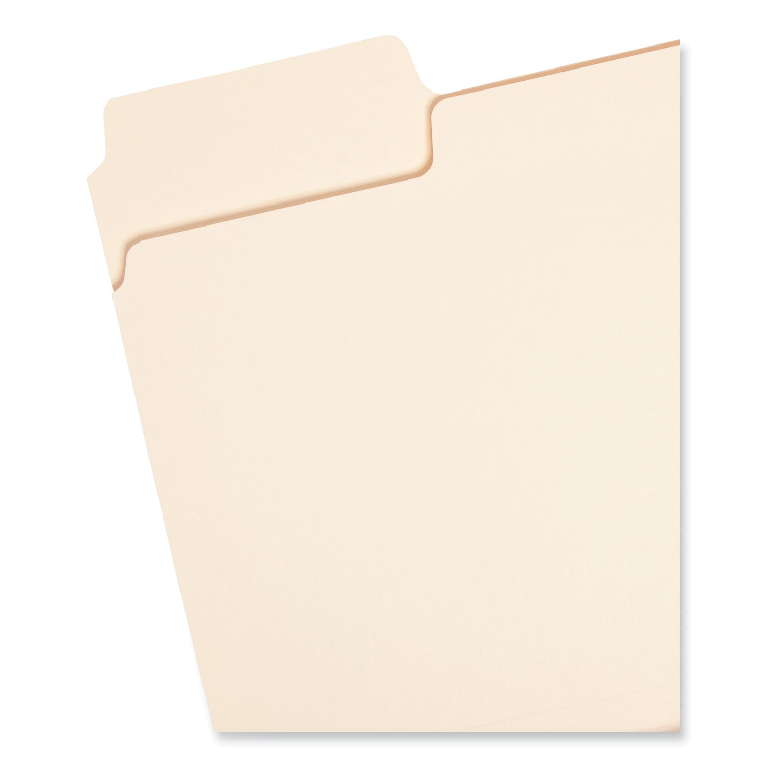 SuperTab Top Tab File Folders, 1/3-Cut Tabs: Assorted, Letter Size, 0.75" Expansion, 14-pt Manila, 50/Box -