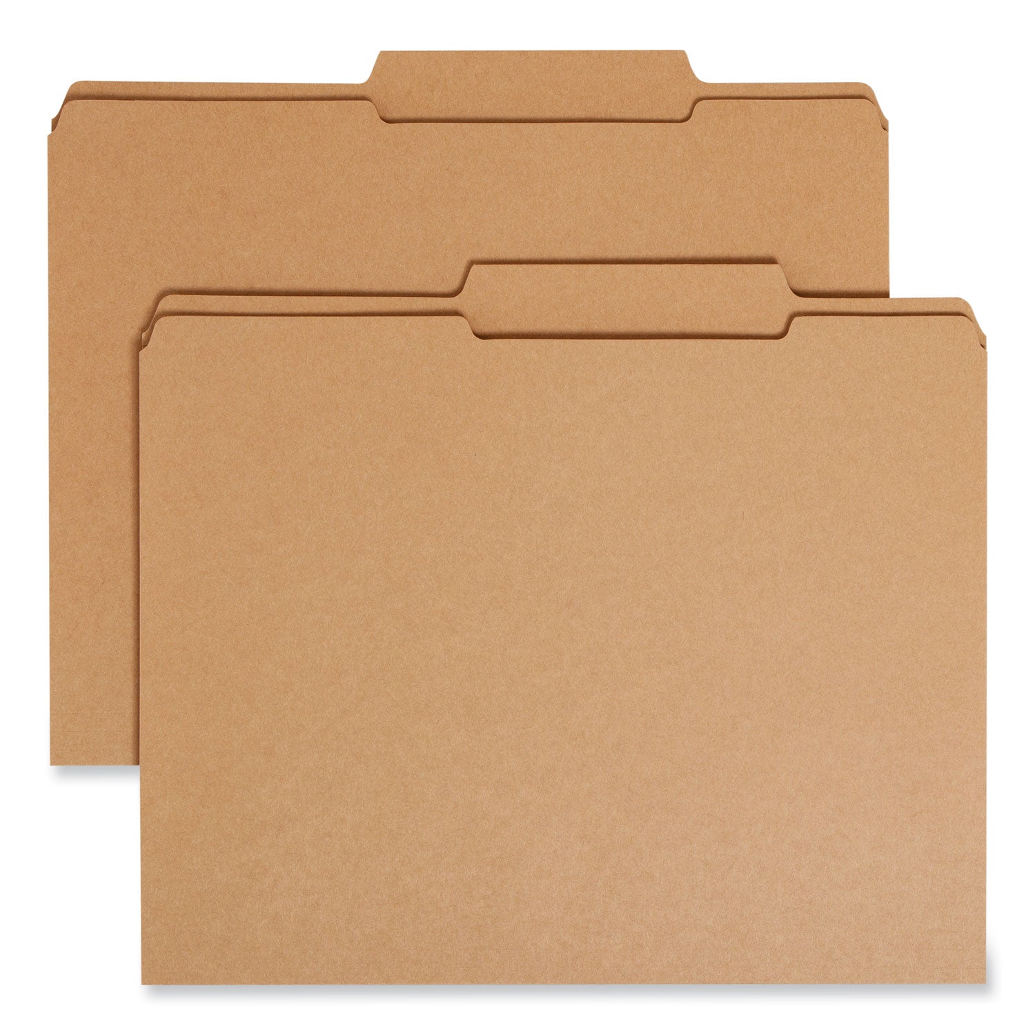 Guide Height Reinforced Heavyweight Kraft File Folder, 2/5-Cut Tabs: Right of Center, Letter, 0.75" Expansion, Brown, 100/Box -