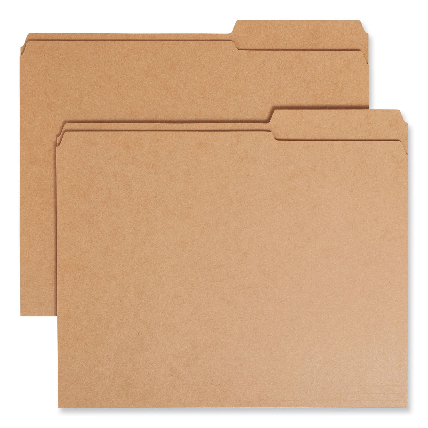 Guide Height Reinforced Heavyweight Kraft File Folder, 2/5-Cut Tabs: Right of Center, Letter, 0.75" Expansion, Brown, 100/Box -