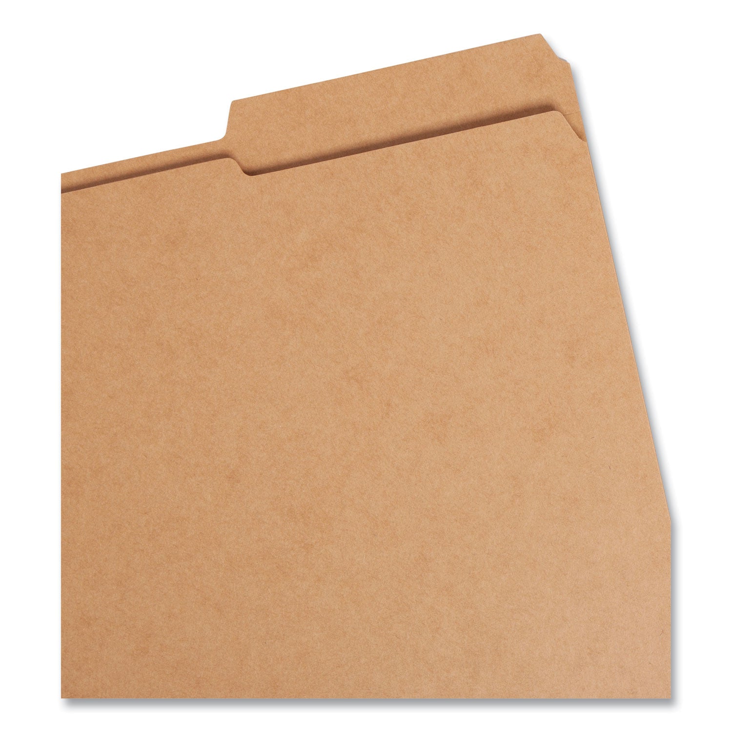 Guide Height Reinforced Heavyweight Kraft File Folder, 2/5-Cut Tabs: Right of Center, Letter, 0.75" Expansion, Brown, 100/Box -