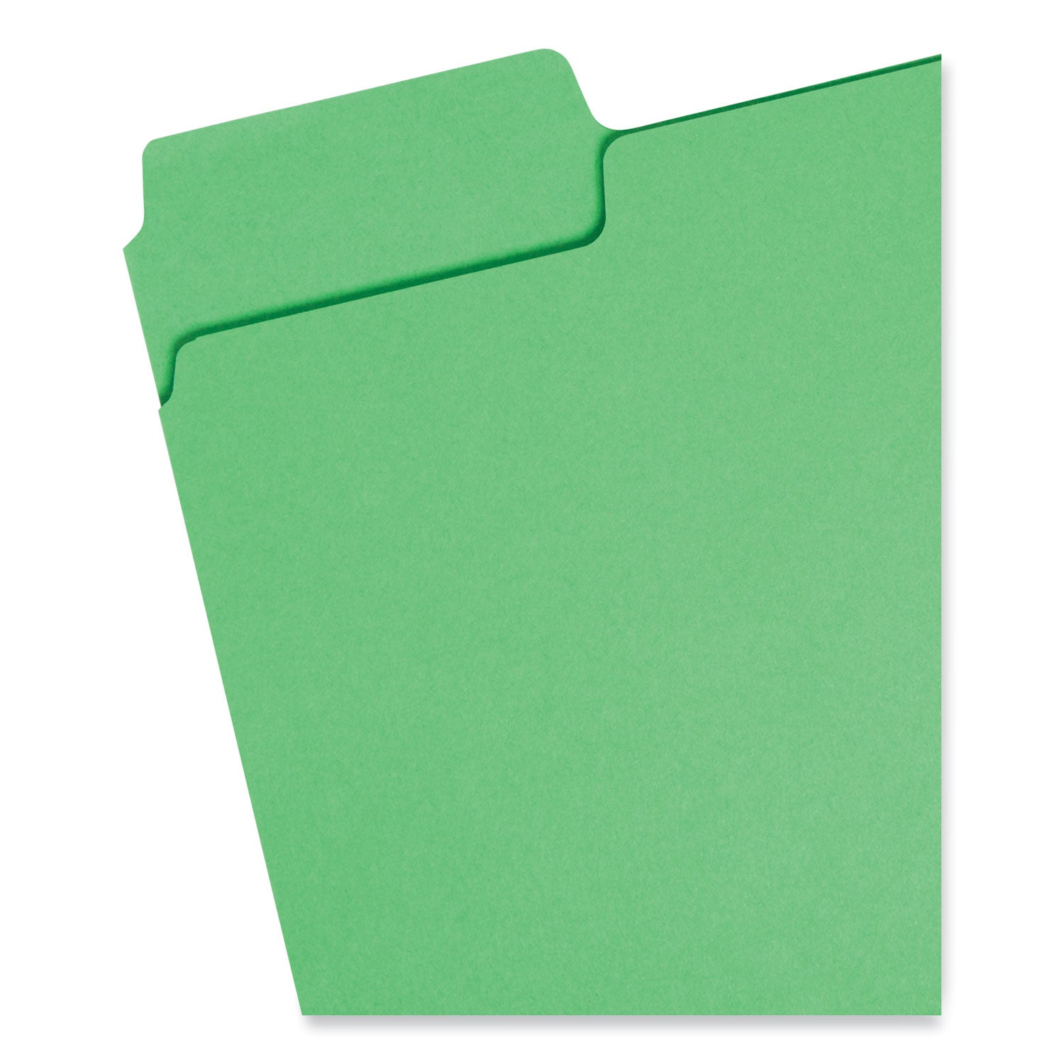 SuperTab Colored File Folders, 1/3-Cut Tabs: Assorted, Letter Size, 0.75" Expansion, 11-pt Stock, Color Assortment 1, 100/Box -