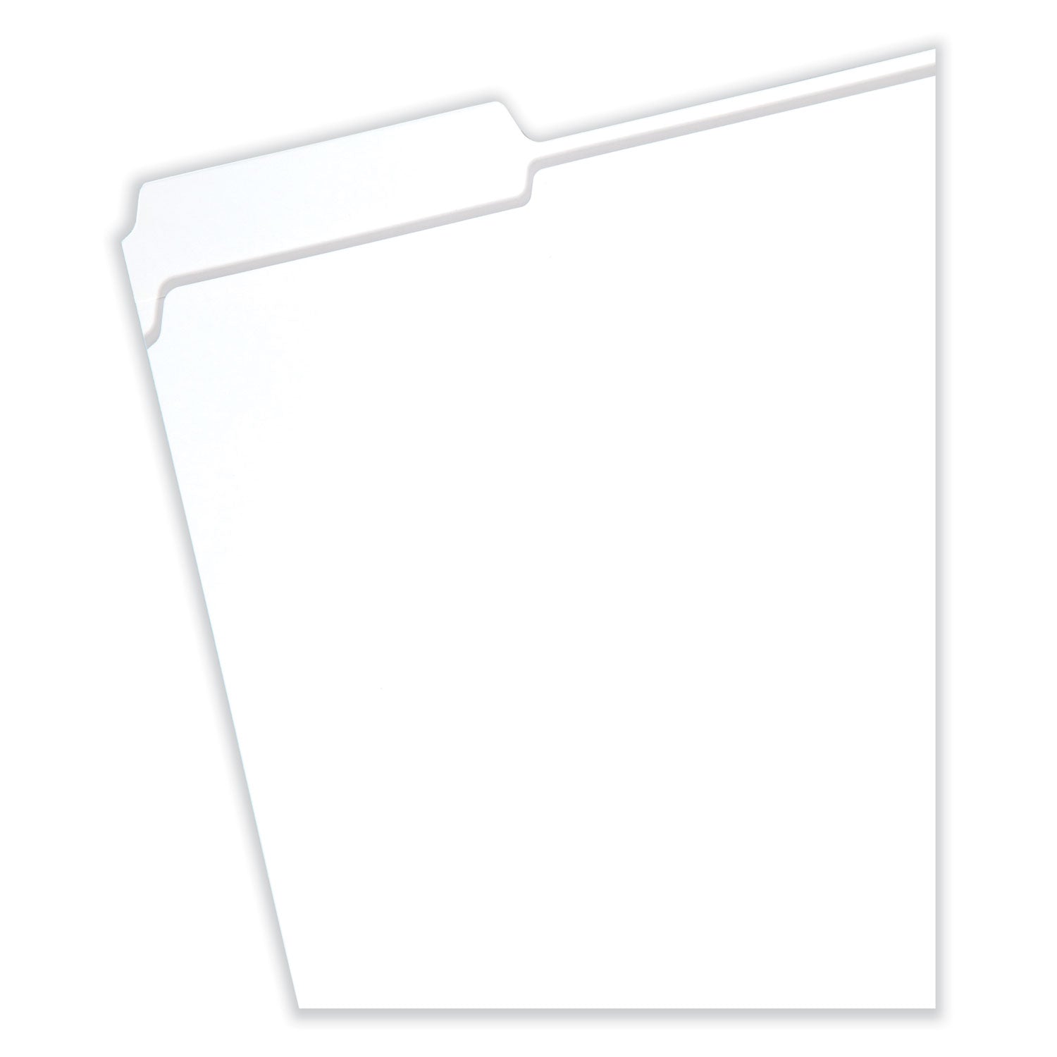 Reinforced Top Tab Colored File Folders, 1/3-Cut Tabs: Assorted, Letter Size, 0.75" Expansion, White, 100/Box -