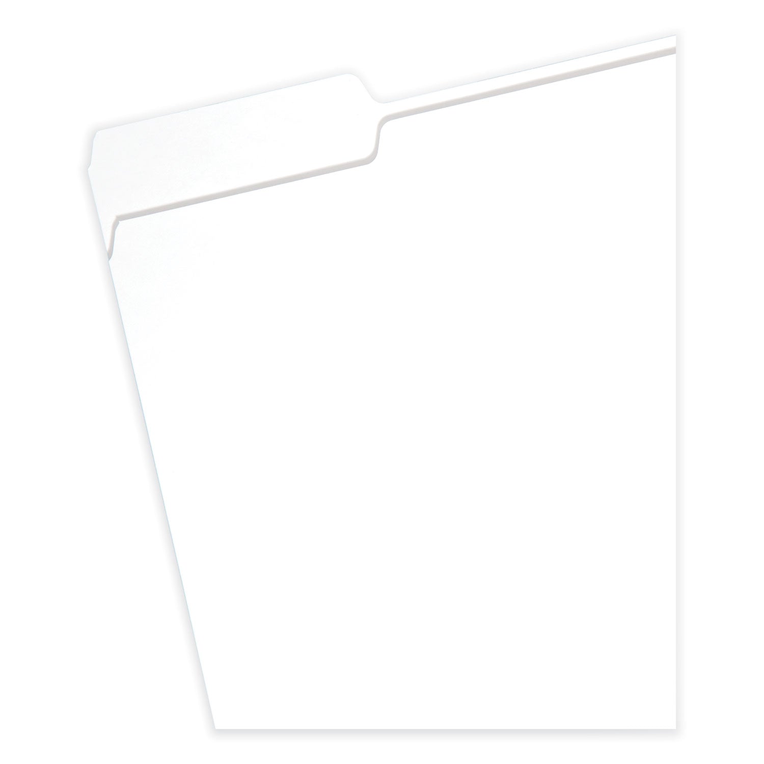Colored File Folders, 1/3-Cut Tabs: Assorted, Letter Size, 0.75" Expansion, White, 100/Box -