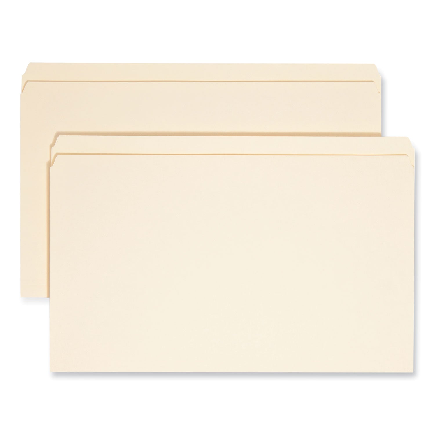 Manila File Folders, Straight Tabs, Legal Size, 0.75" Expansion, Manila, 100/Box -