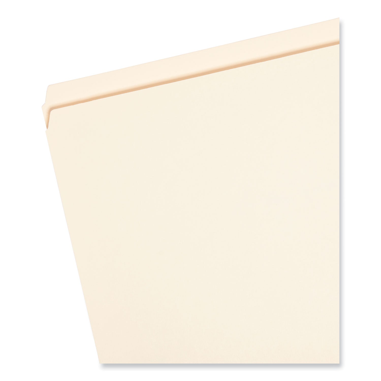 Reinforced Tab Manila File Folders, Straight Tabs, Legal Size, 0.75" Expansion, 11-pt Manila, 100/Box -