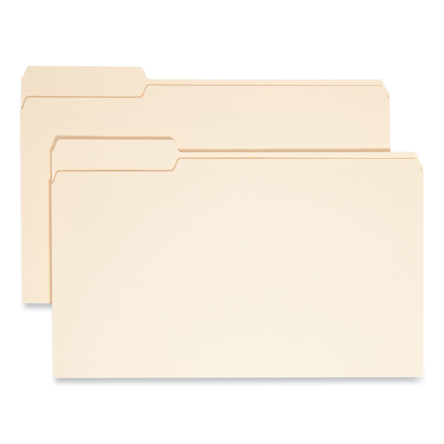 Manila File Folders, 1/3-Cut Tabs: Left Position, Legal Size, 0.75" Expansion, Manila, 100/Box -