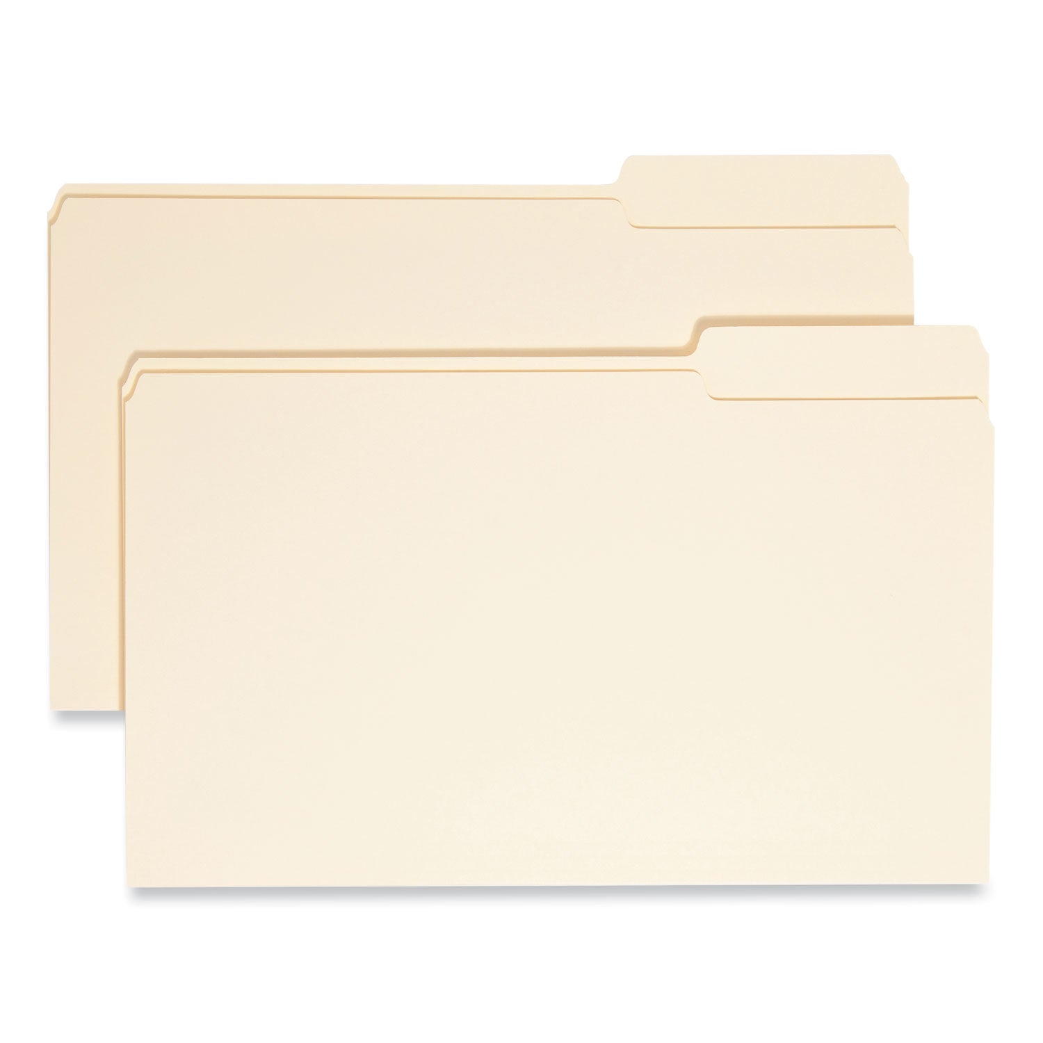 Manila File Folders, 1/3-Cut Tabs: Right Position, Legal Size, 0.75" Expansion, Manila, 100/Box -