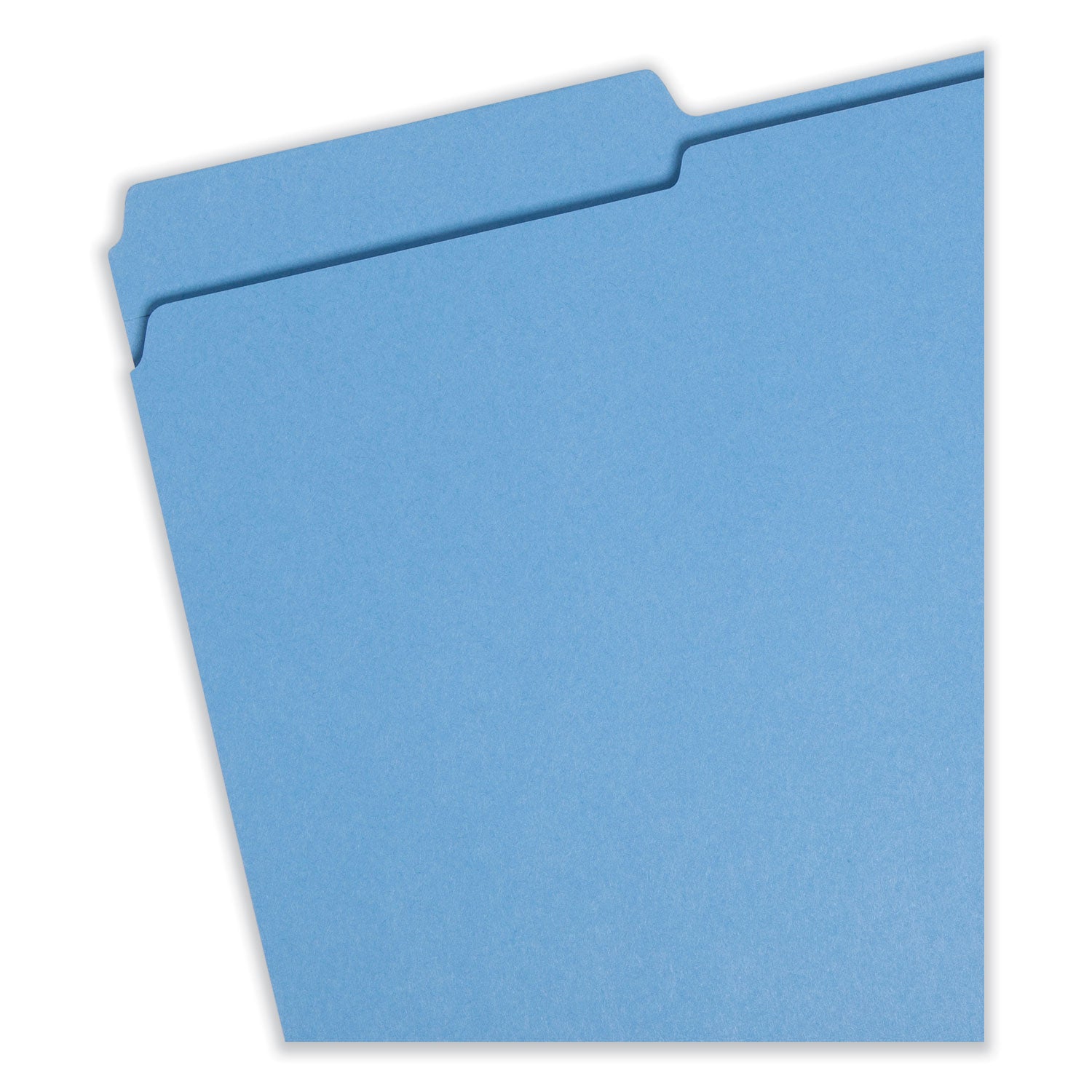 Reinforced Top Tab Colored File Folders, 1/3-Cut Tabs: Assorted, Legal Size, 0.75" Expansion, Blue, 100/Box -